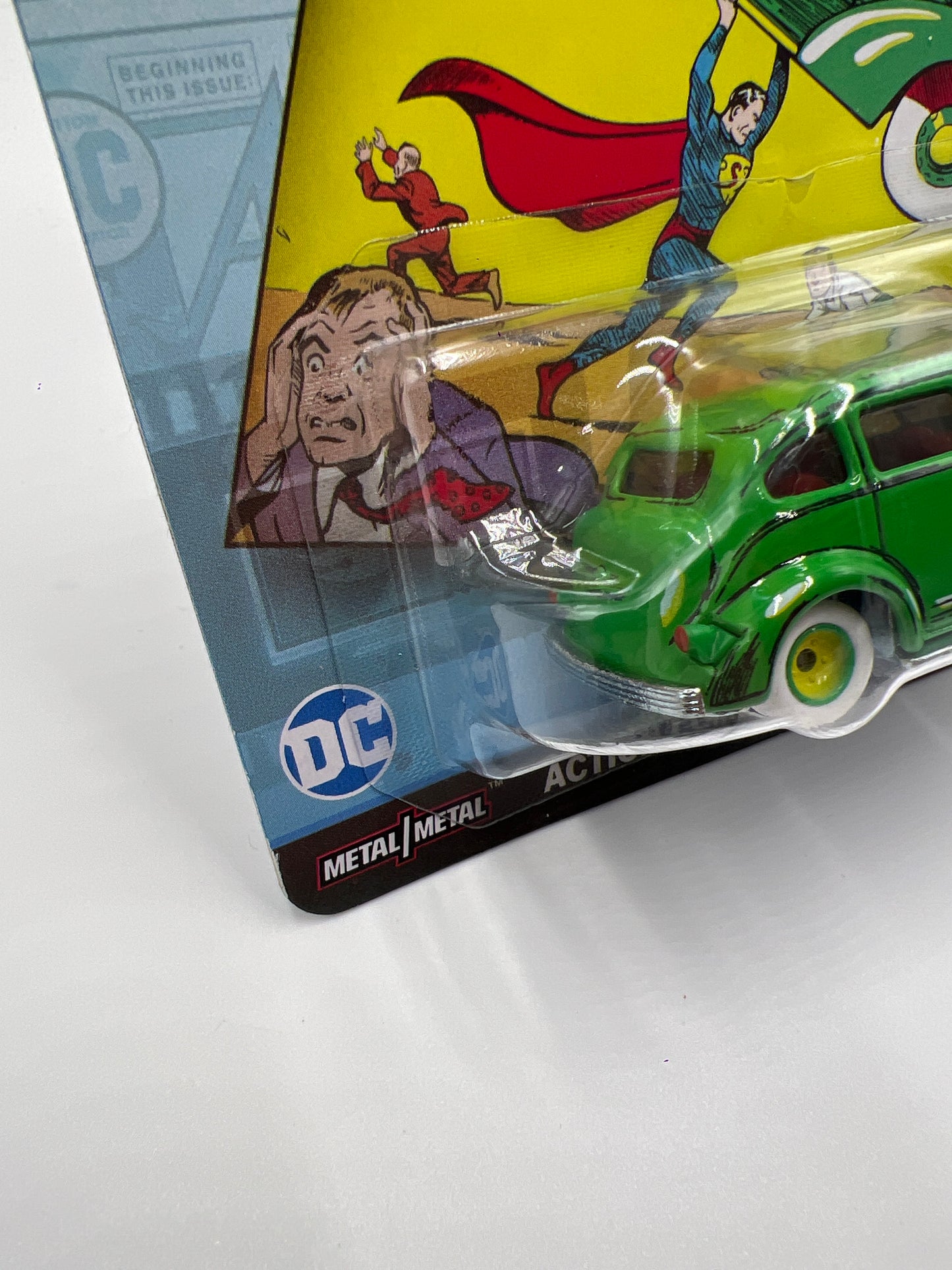 2024 Hot Wheels Gold Label Pop Culture Action Comics #1 Action Sedan Green