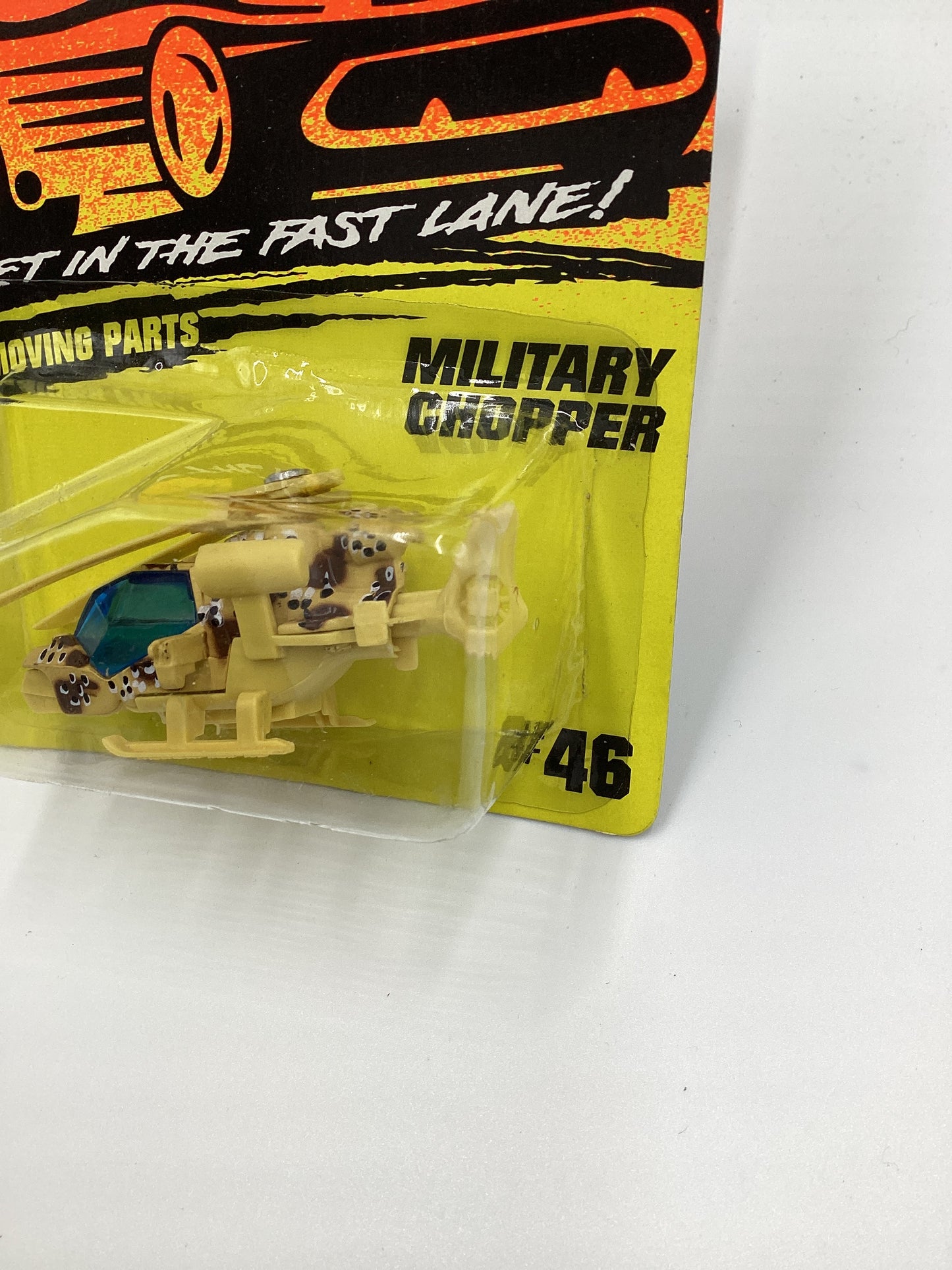 Matchbox Moving Parts Get In The Fast Lane #46 Military Chopper 207F