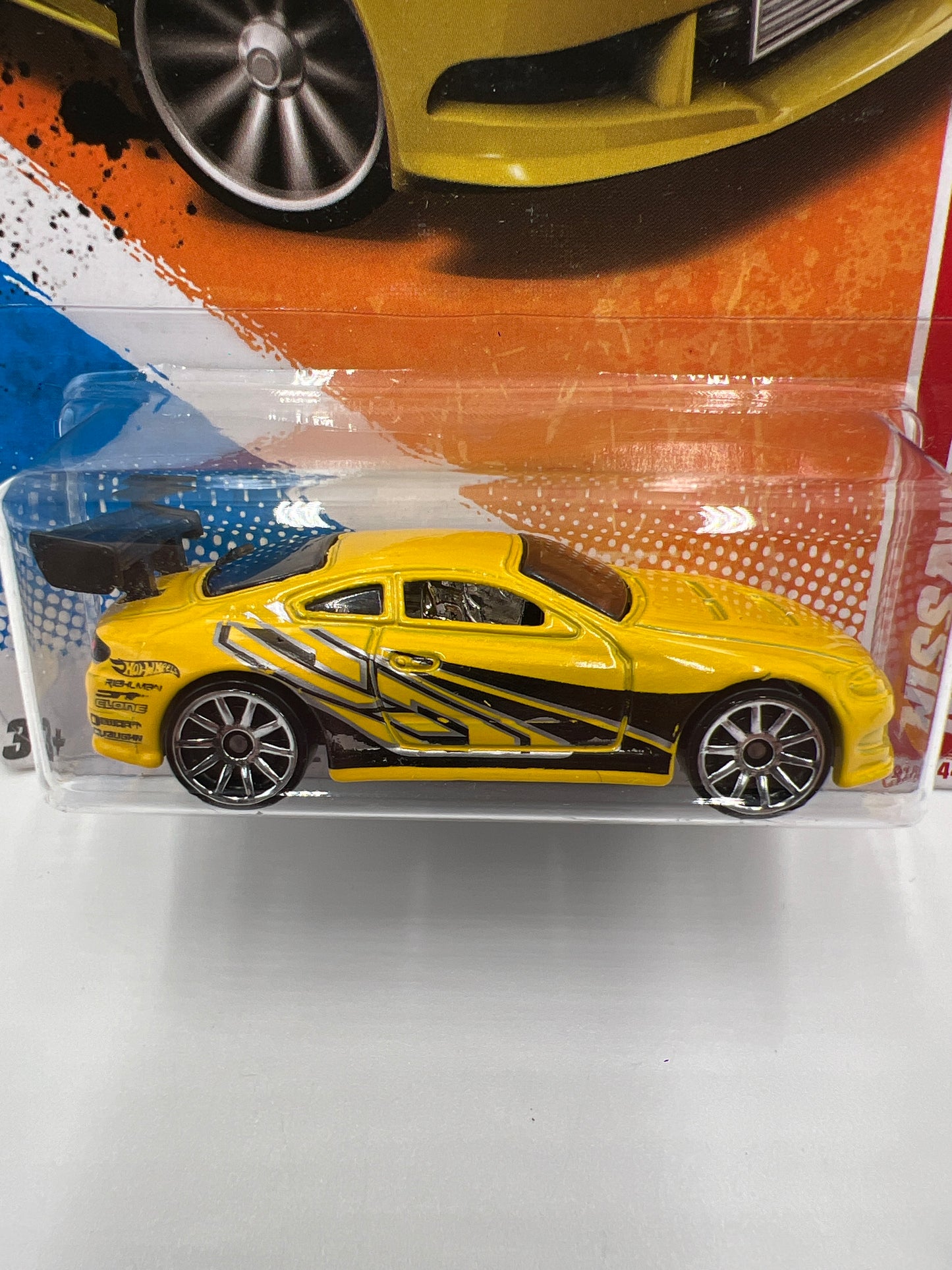 2011 Hot Wheels Thrill Racers Highway #187 Nissan Silvia S15 Yellow 82A