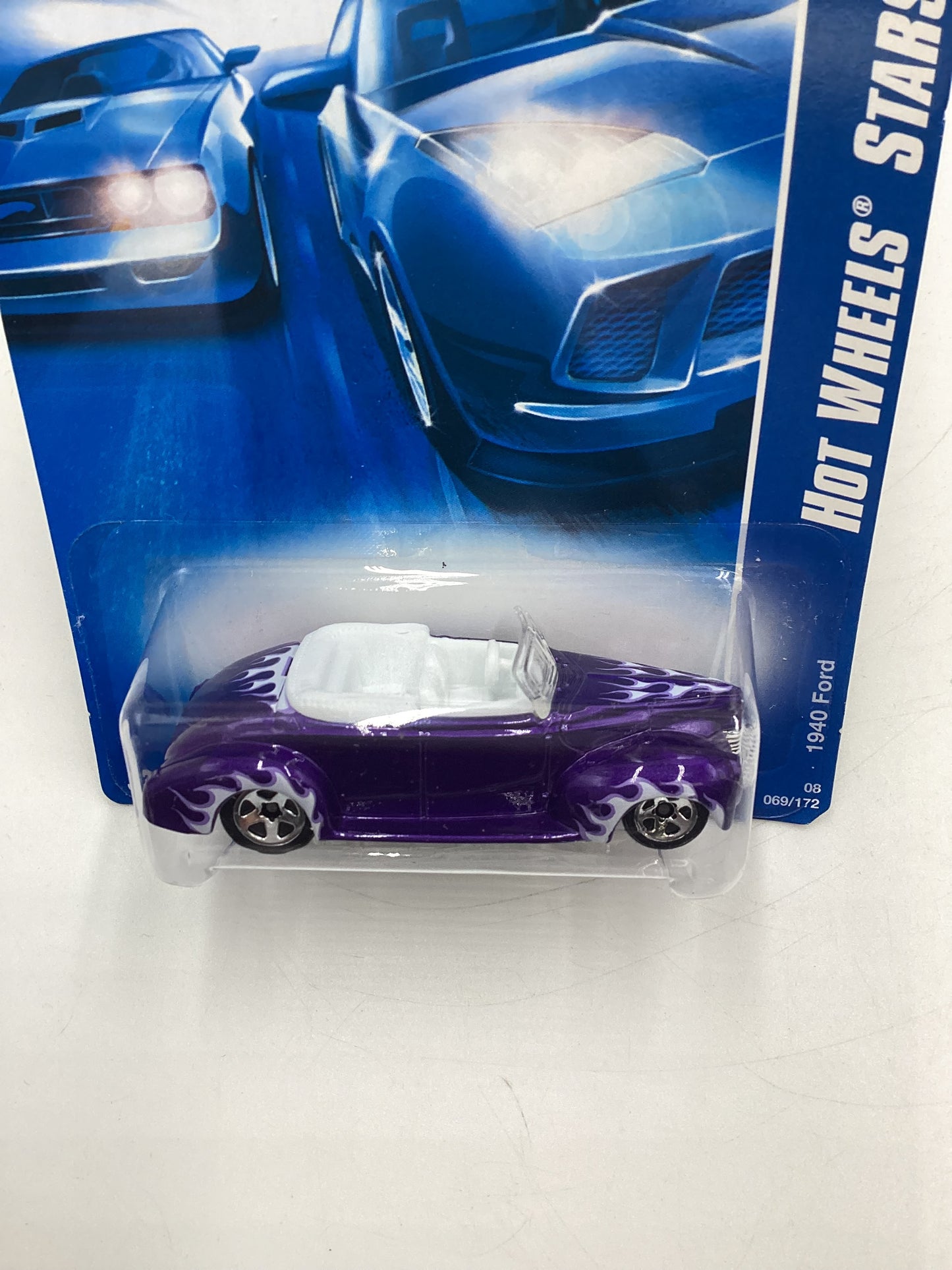 2008 Hot Wheels All Stars #69 1940 Ford Purple International Card