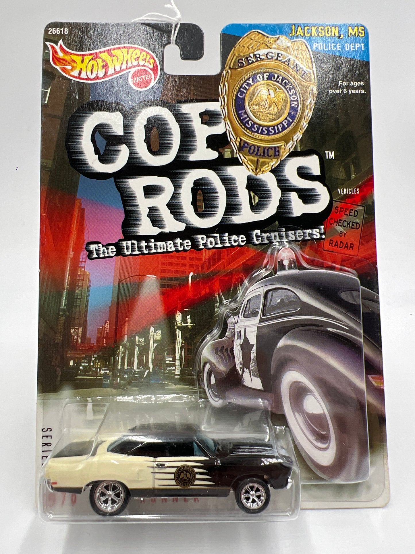 Hot Wheels Cop Rods Series 2 Jackson MS 1970 Plymouth Road Runner