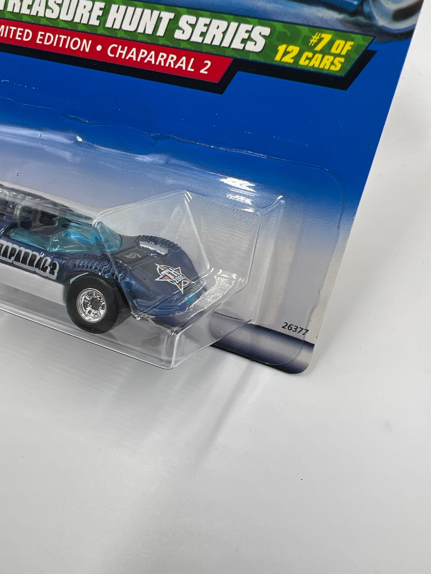 2000 Hot Wheels Treasure Hunt Real Riders #55 Chaparral 2 Blue 275E