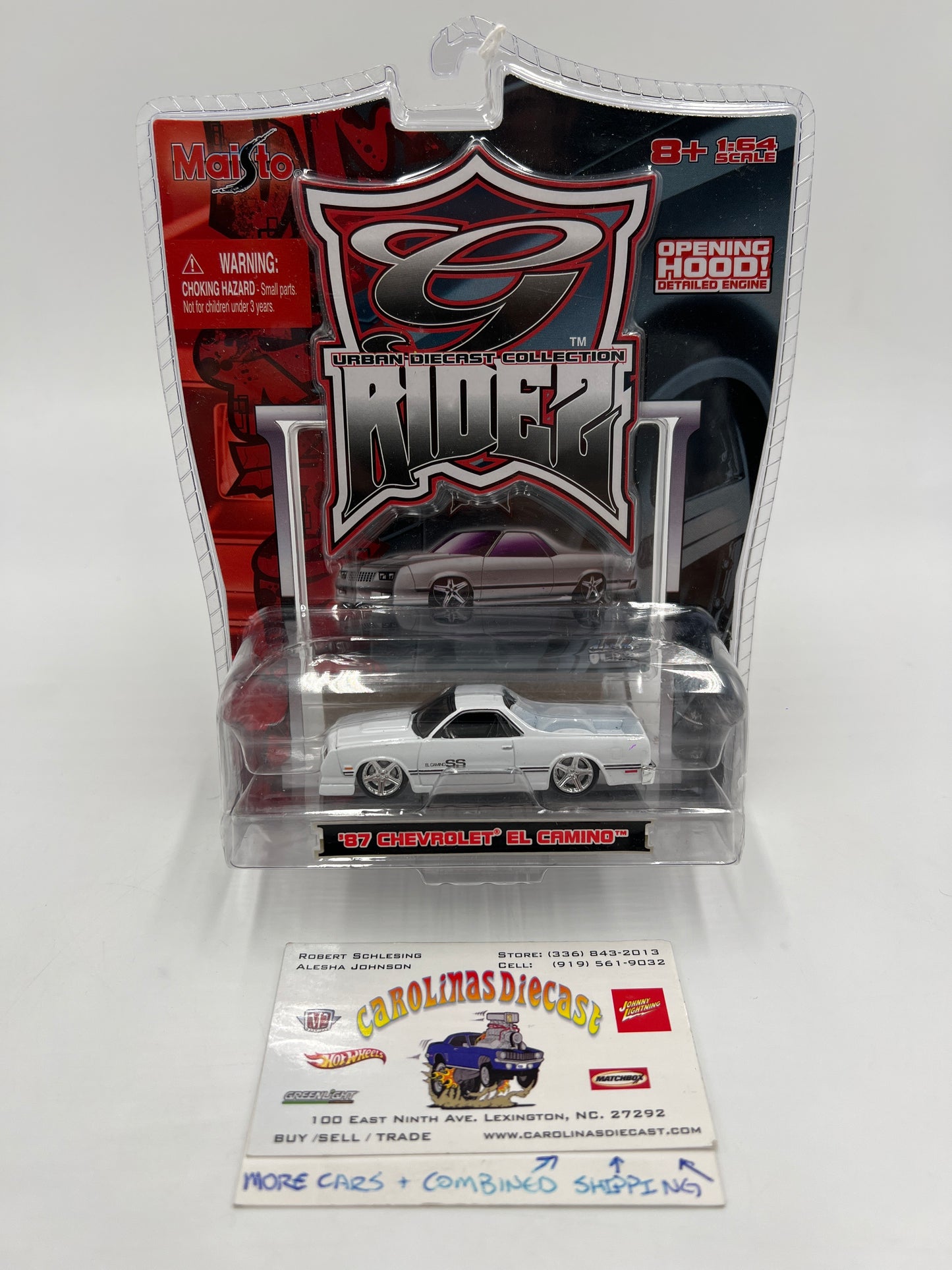 Maisto G Ridez 87 Chevrolet El Camino White