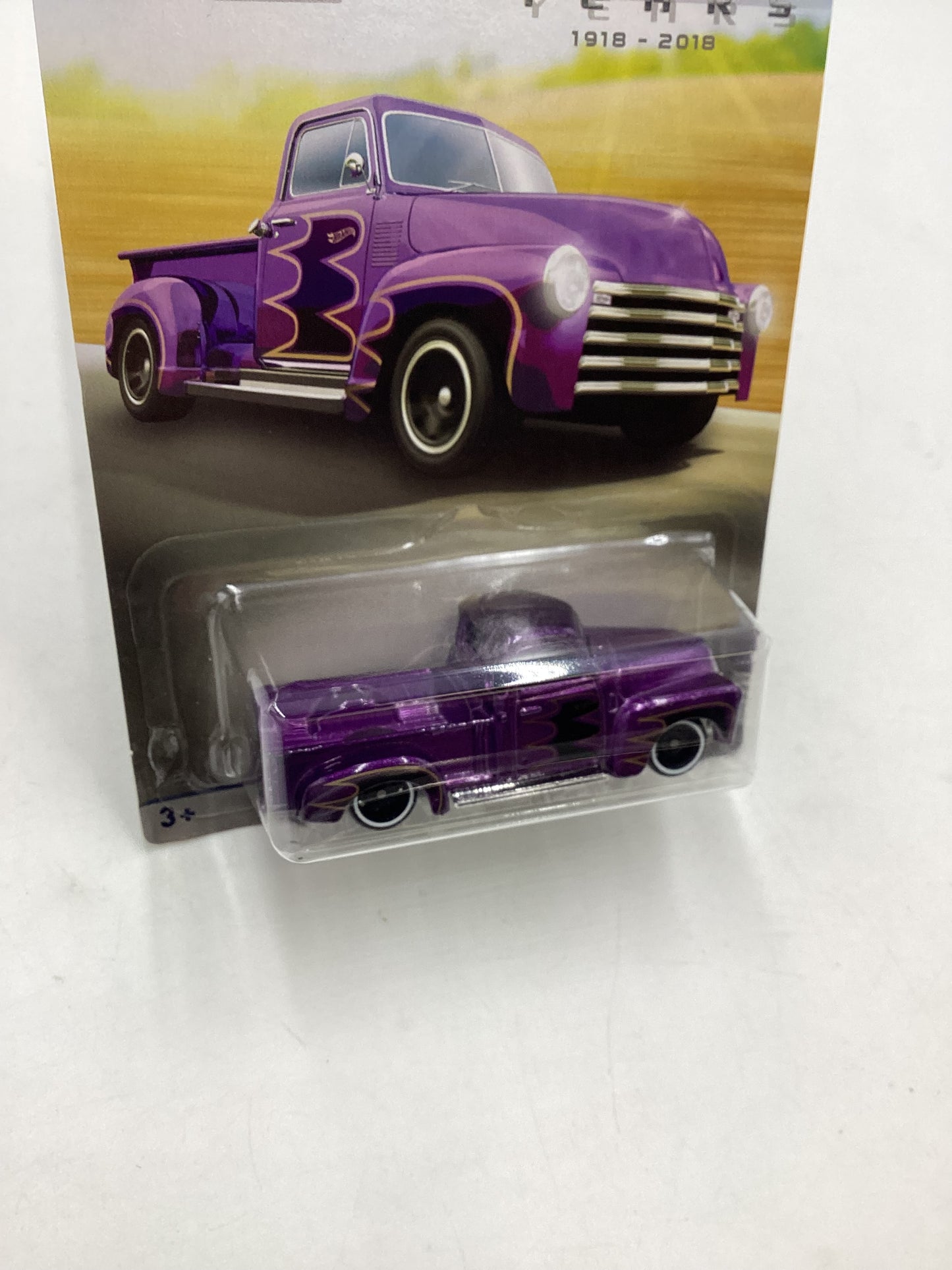 Hot Wheels Walmart 100 Years Chevy #1 52 Chevy Purple 161S