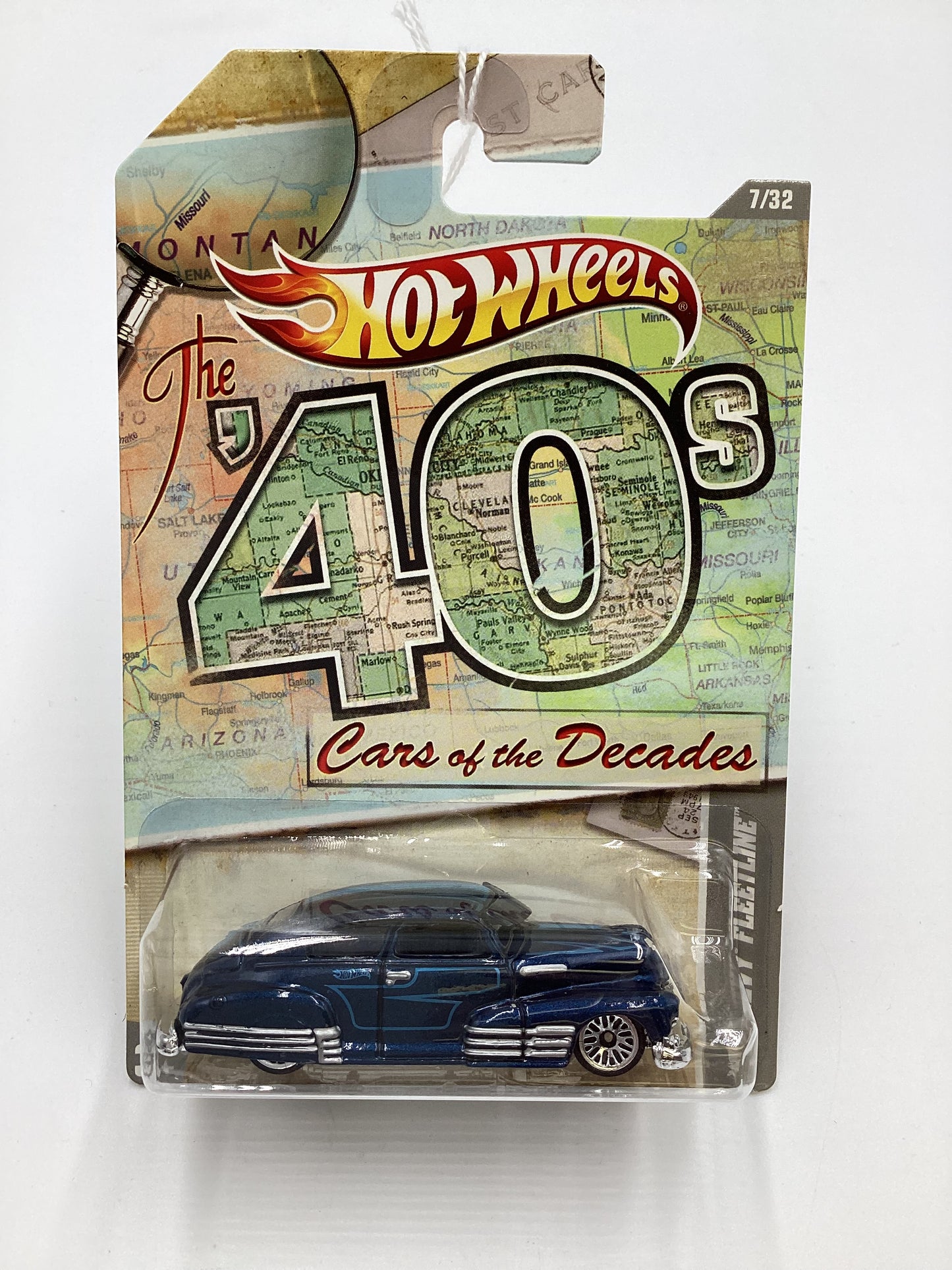 2011 Hot Wheels Cars of the Decades The 40s #7 47 Chevy Fleetline Blue