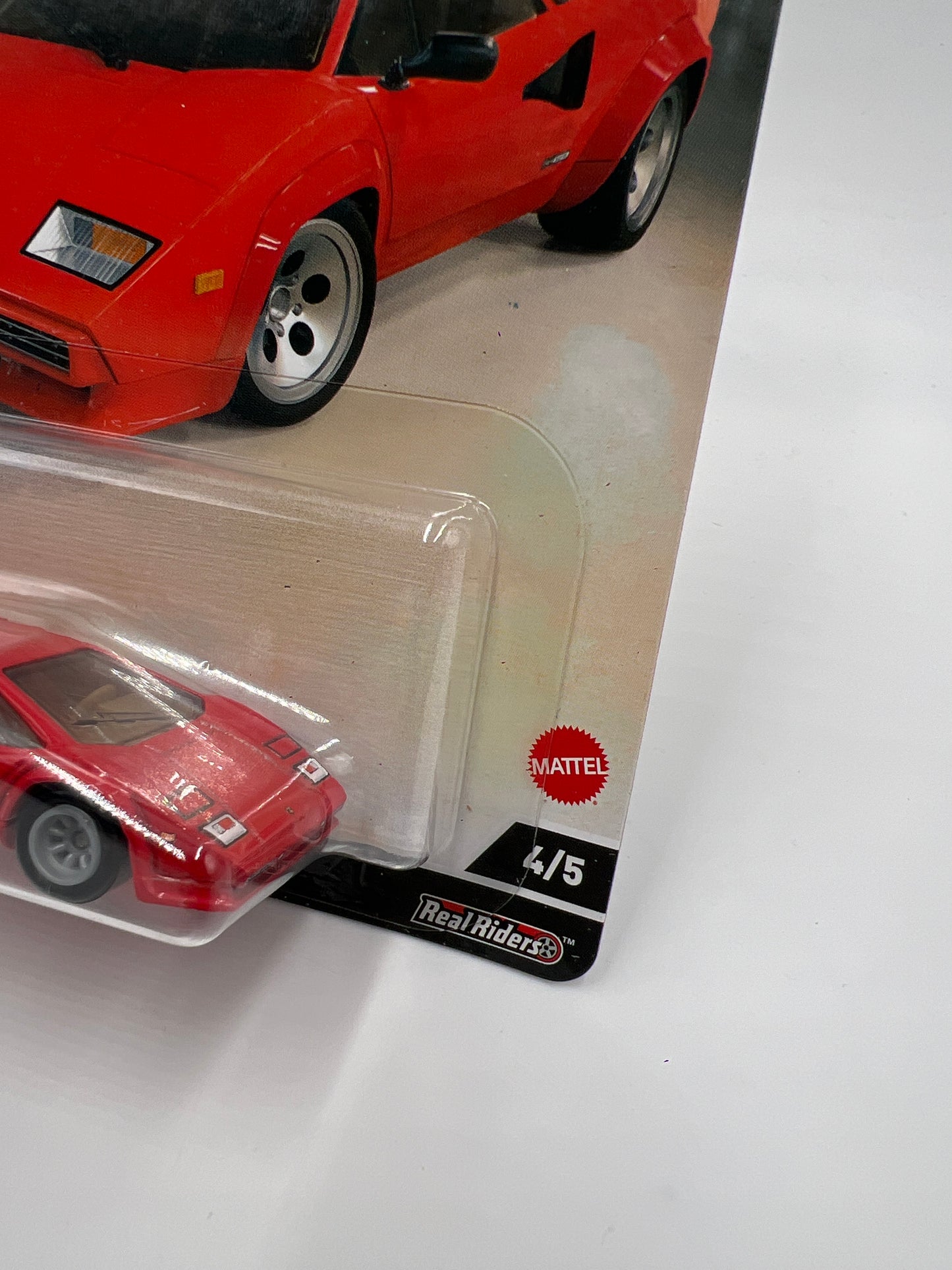 Hot Wheels Premium Jay Lenos Garage #4 Lamborghini Countach LP 5000 QV Red