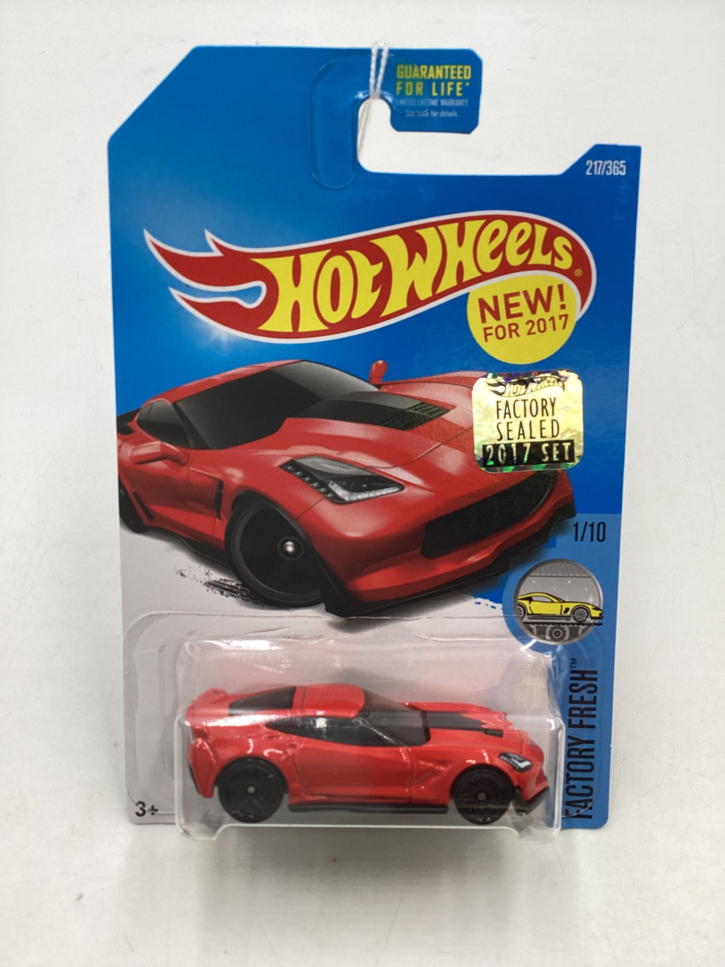 2017 Hot Wheels Factory Sealed #217 Corvette C7 Z06 Red 12A