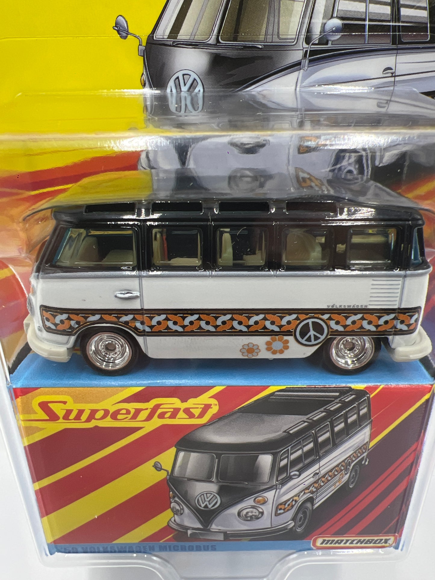 Matchbox Superfast #04 59 Volkswagen Microbus White/Black 169G