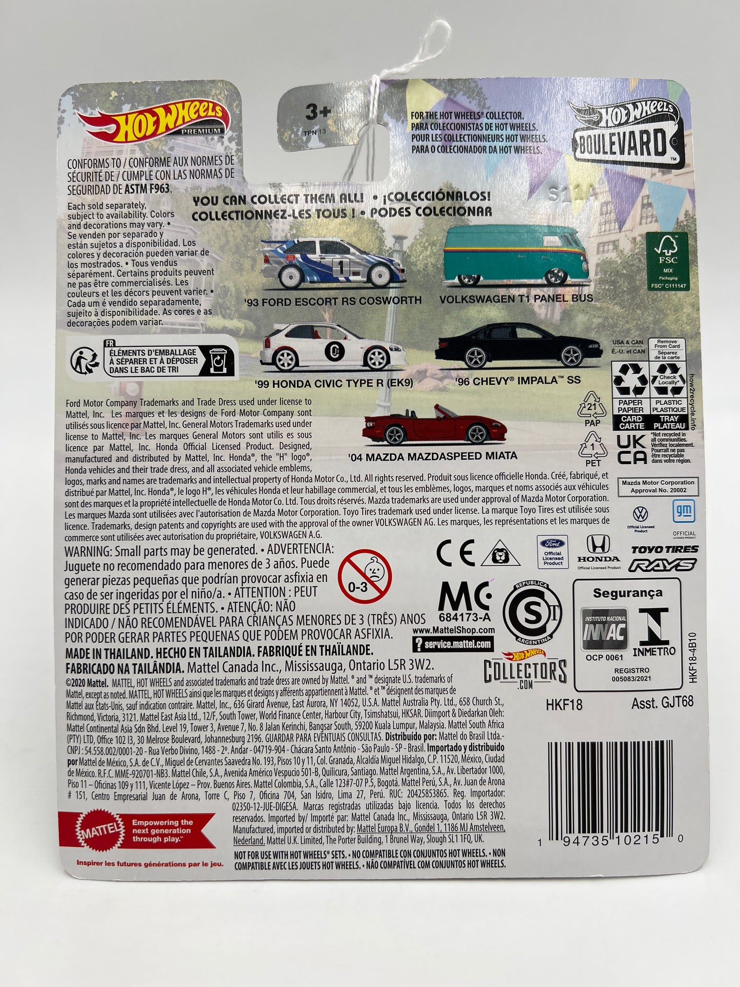 Hot Wheels Premium Boulevard #72 Volkswagen T1 Panel Bus 263D