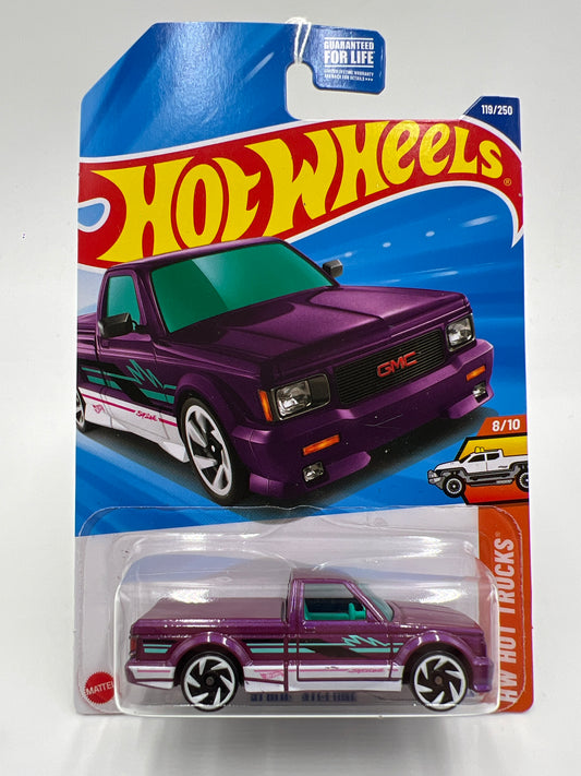 2025 Hot Wheels F Case HW Hot Trucks #119 91 GMC Syclone Purple 40A