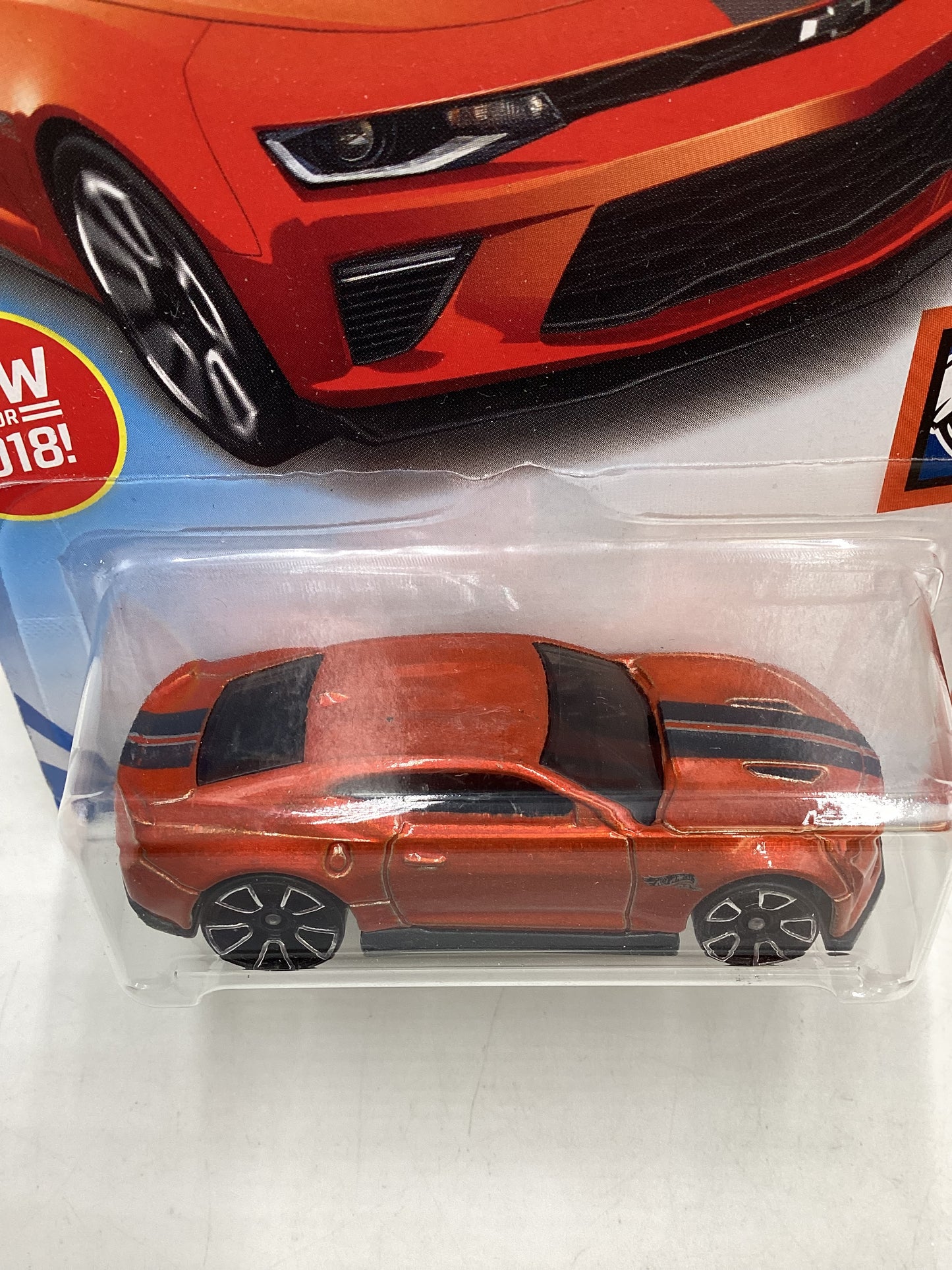 2018 Hot Wheels #050 Orange 18 Camaro SS 5E