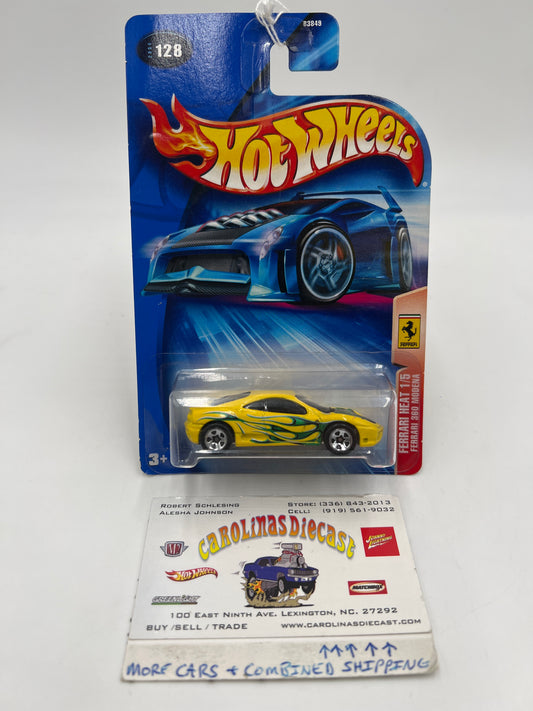 2004 Hot Wheels Ferrari Heat #128 Ferrari 360 Modena Yellow