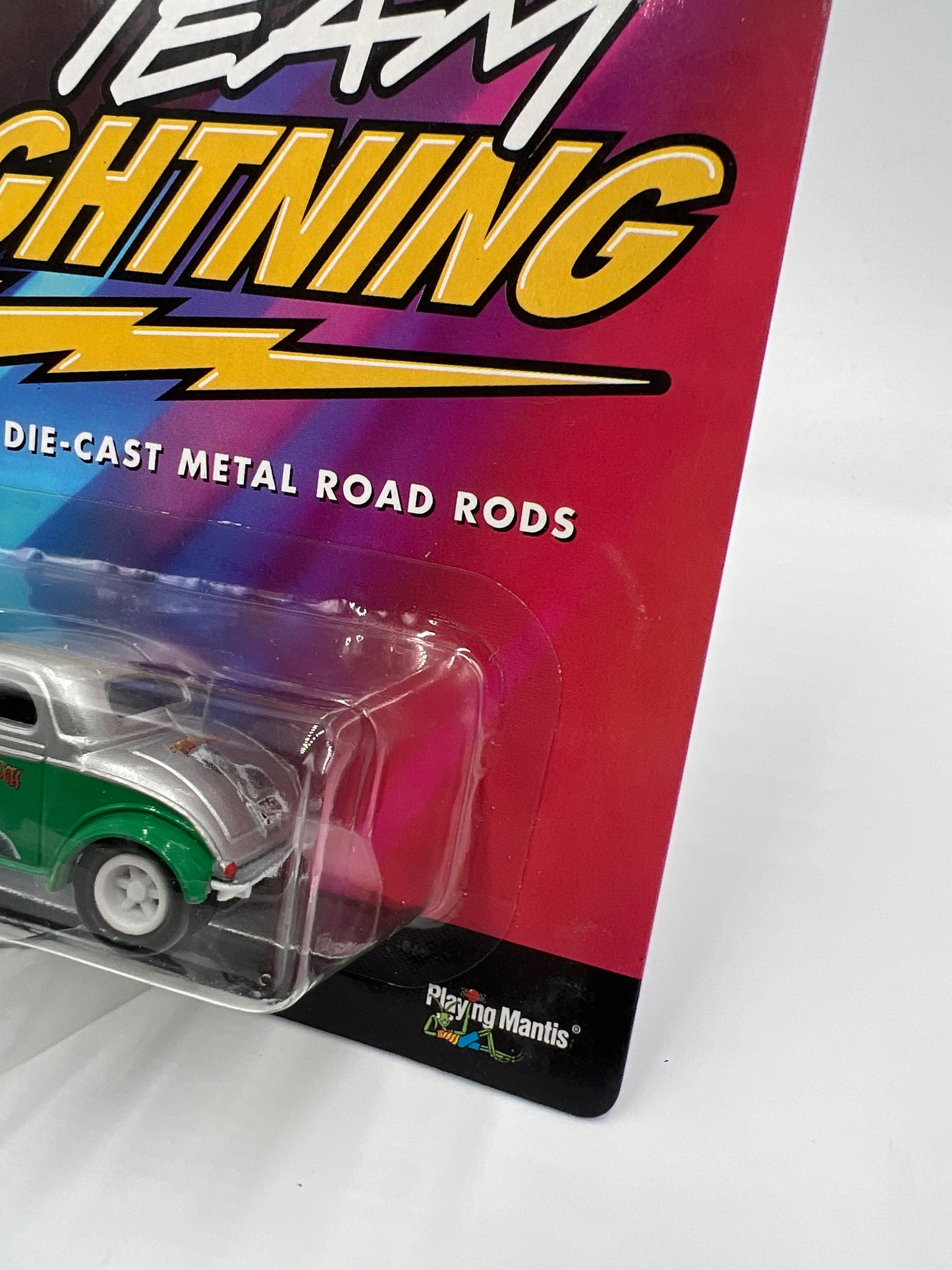 Johnny Lightning White Lightning Chase Team Lightning The Three Stooges 33 Flathead Larry Fine Green