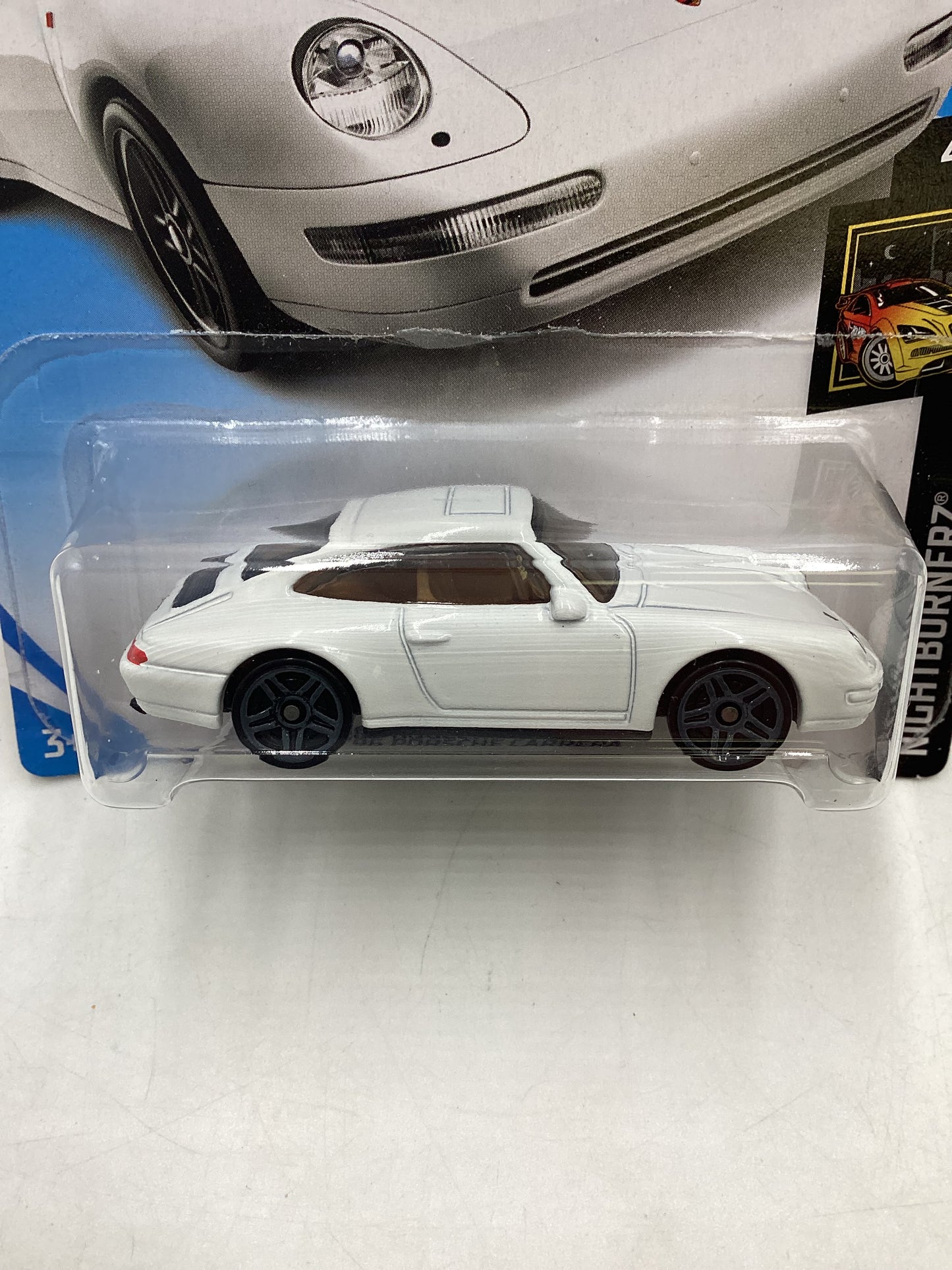 2019 Hot Wheels #155 ‘96 Porsche Carrera White Month Card 100C