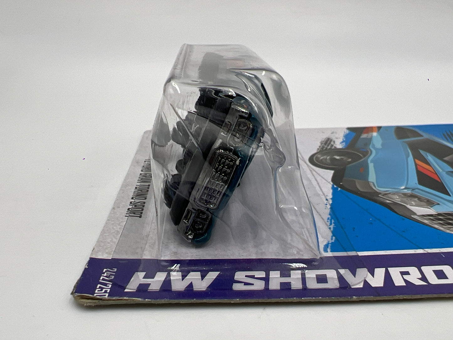 2013 Hot Wheels Super Treasure Hunt #242 72 Ford Gran Torino Sport Blue K&N W/Protector Crushed Blister