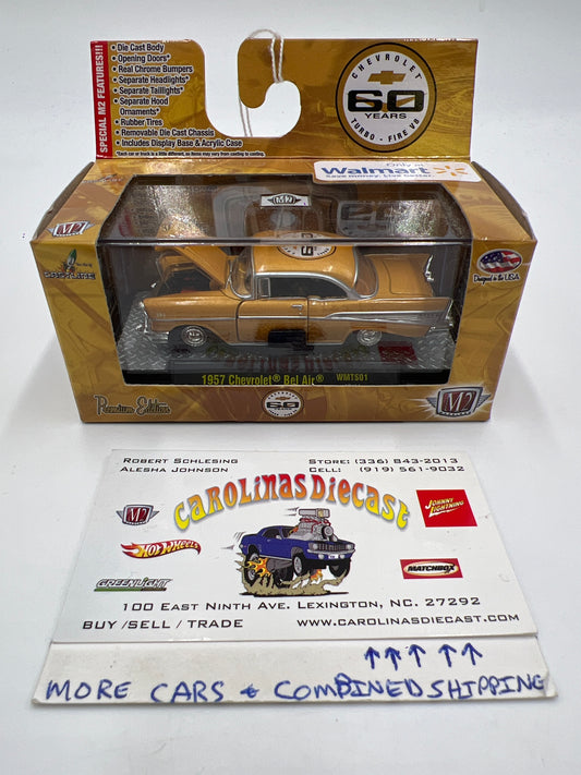 M2 Machines Walmart Exclusive Chevrolet 60 Years 1957 Chevrolet Bel Air Gold WMTS01