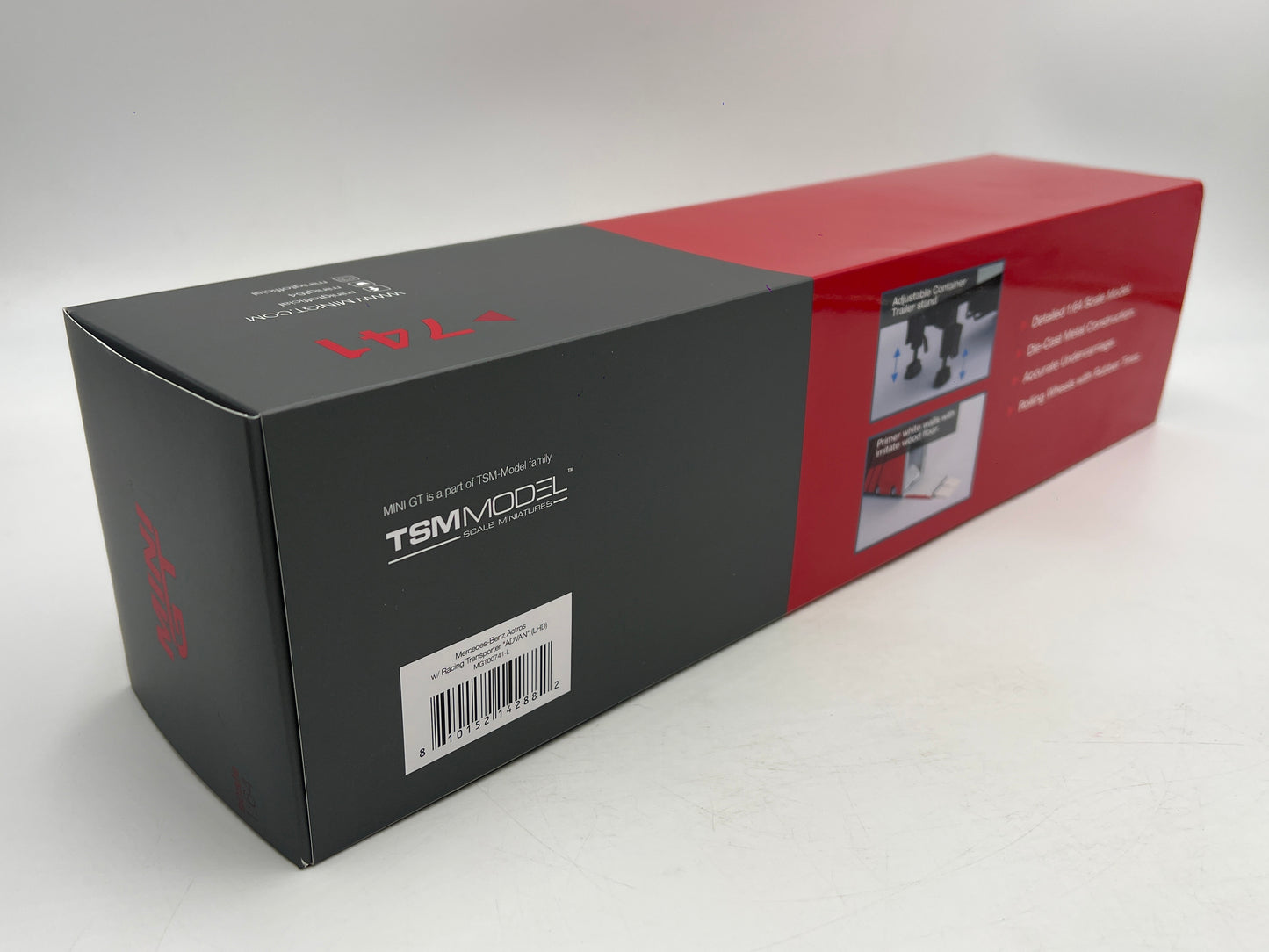 Mini GT #741 Mercedes-Benz Actros W/Racing Transporter Advan