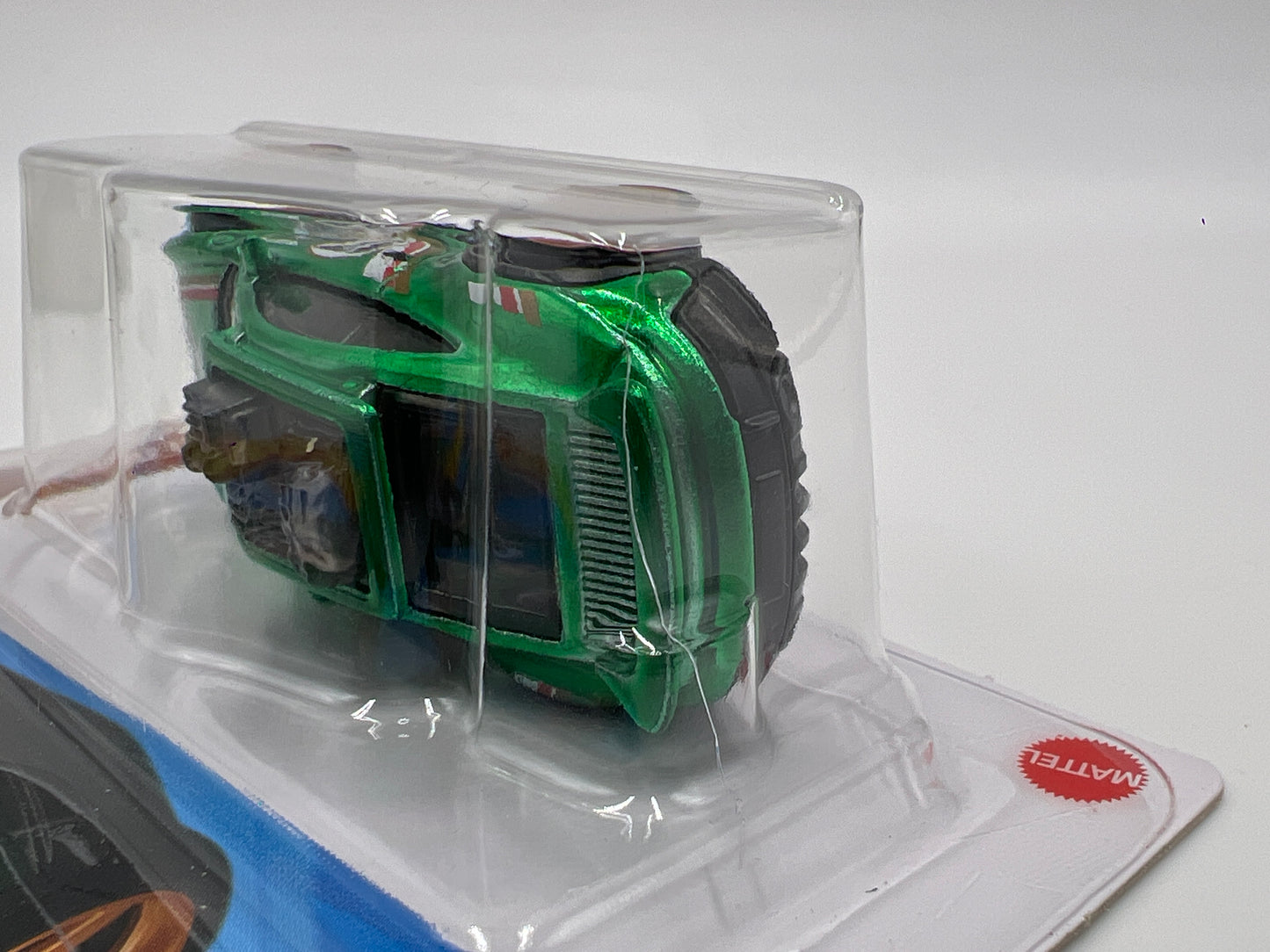 2025 Hot Wheels Factory Sealed Super Treasure Hunt #154 Porsche 911 Rallye Green W/Protector Cracked Blister