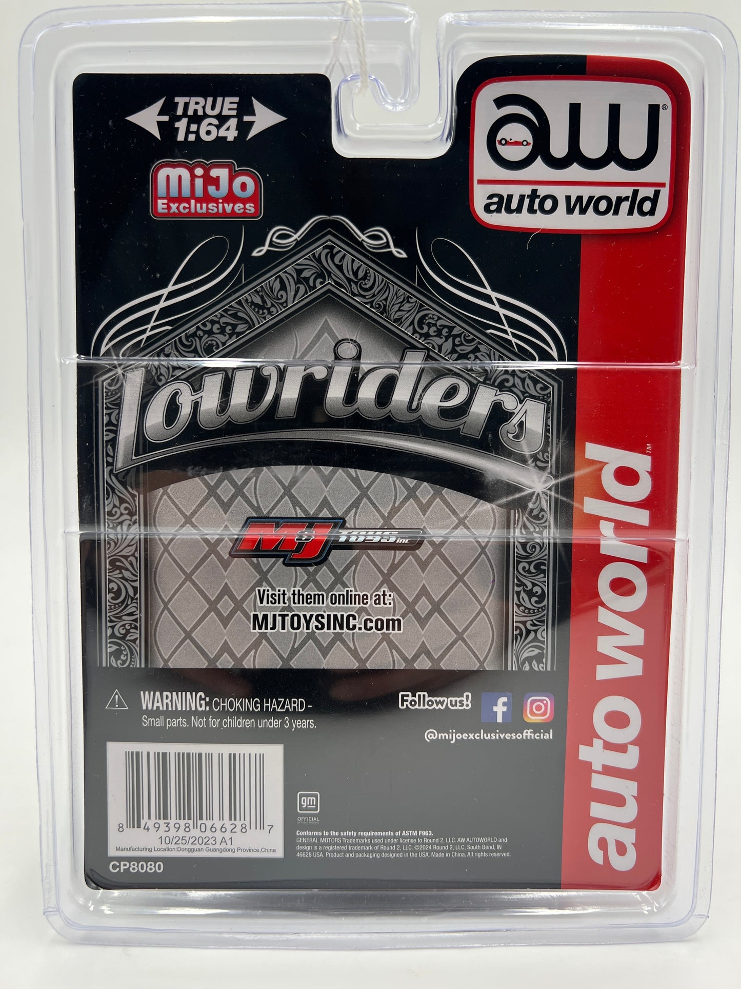 Auto World Mijo Exclusives Lowriders 1/3600 1983 Chevrolet Silverado Black/Silver 181B