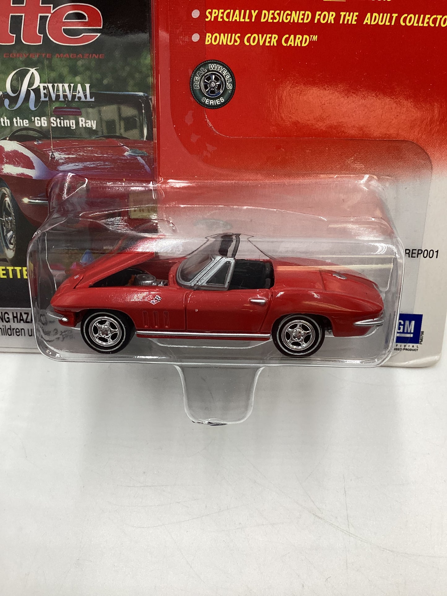 Johnny Lightning Vette Roadster Revival 1966 Corvette Red 185B