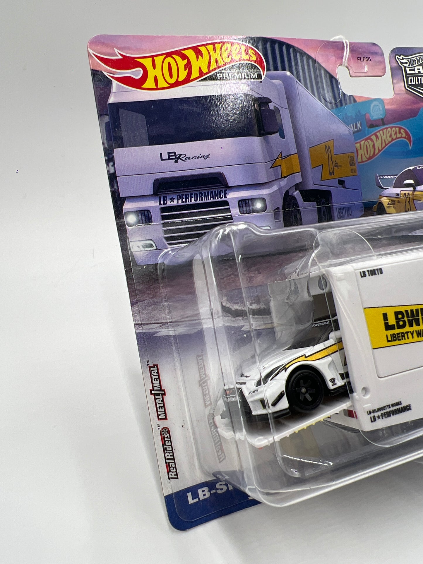 Hot Wheels Team Transport #56 LB-Silhouette GT Nissan 35GT-RR Ver.2 & Flipside Hauler Card Not Perfect