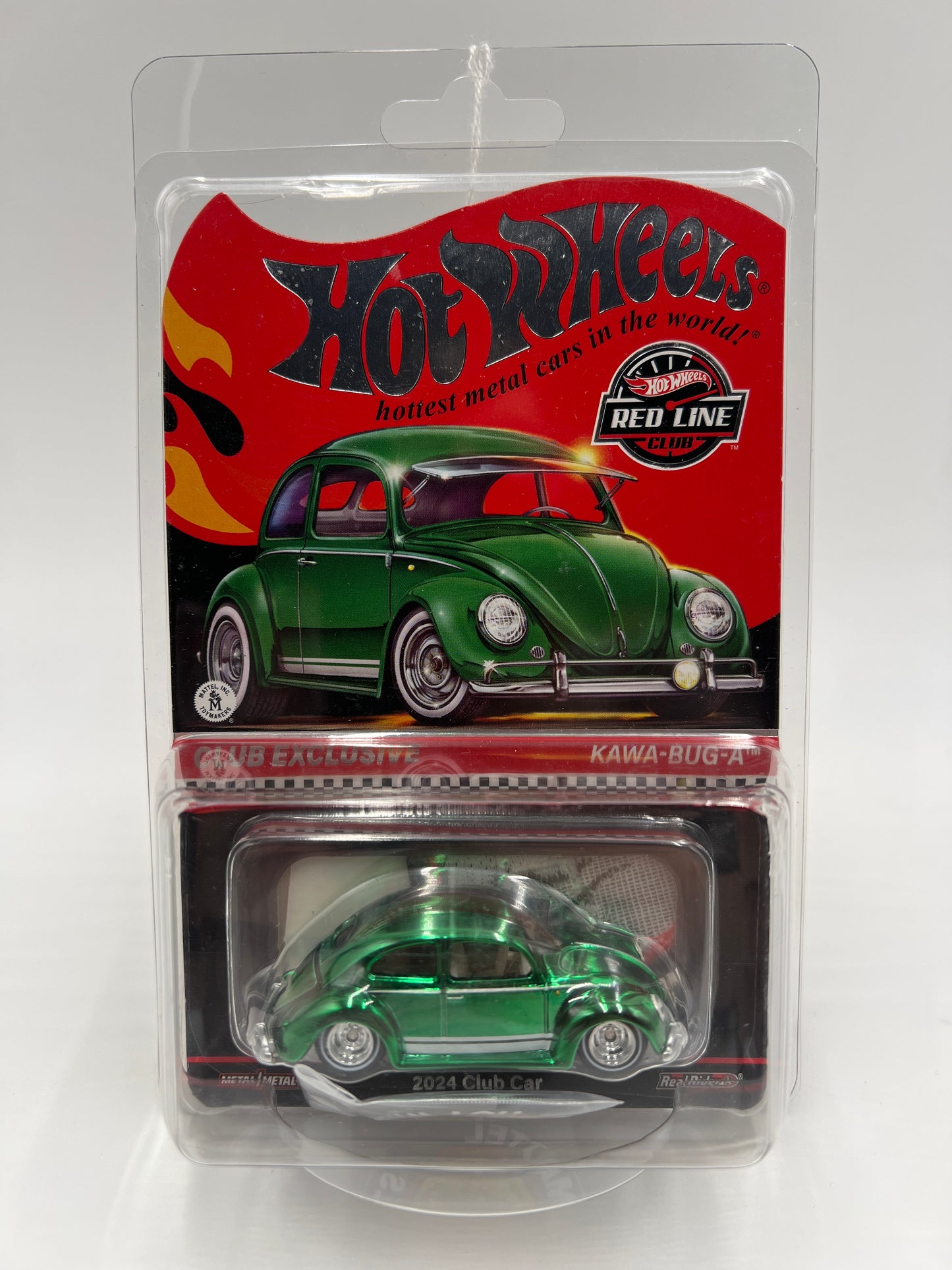 2024 Hot Wheels RLC Club Exclusive Kawa-Bug-A Green W/Protector W/Patch & Button