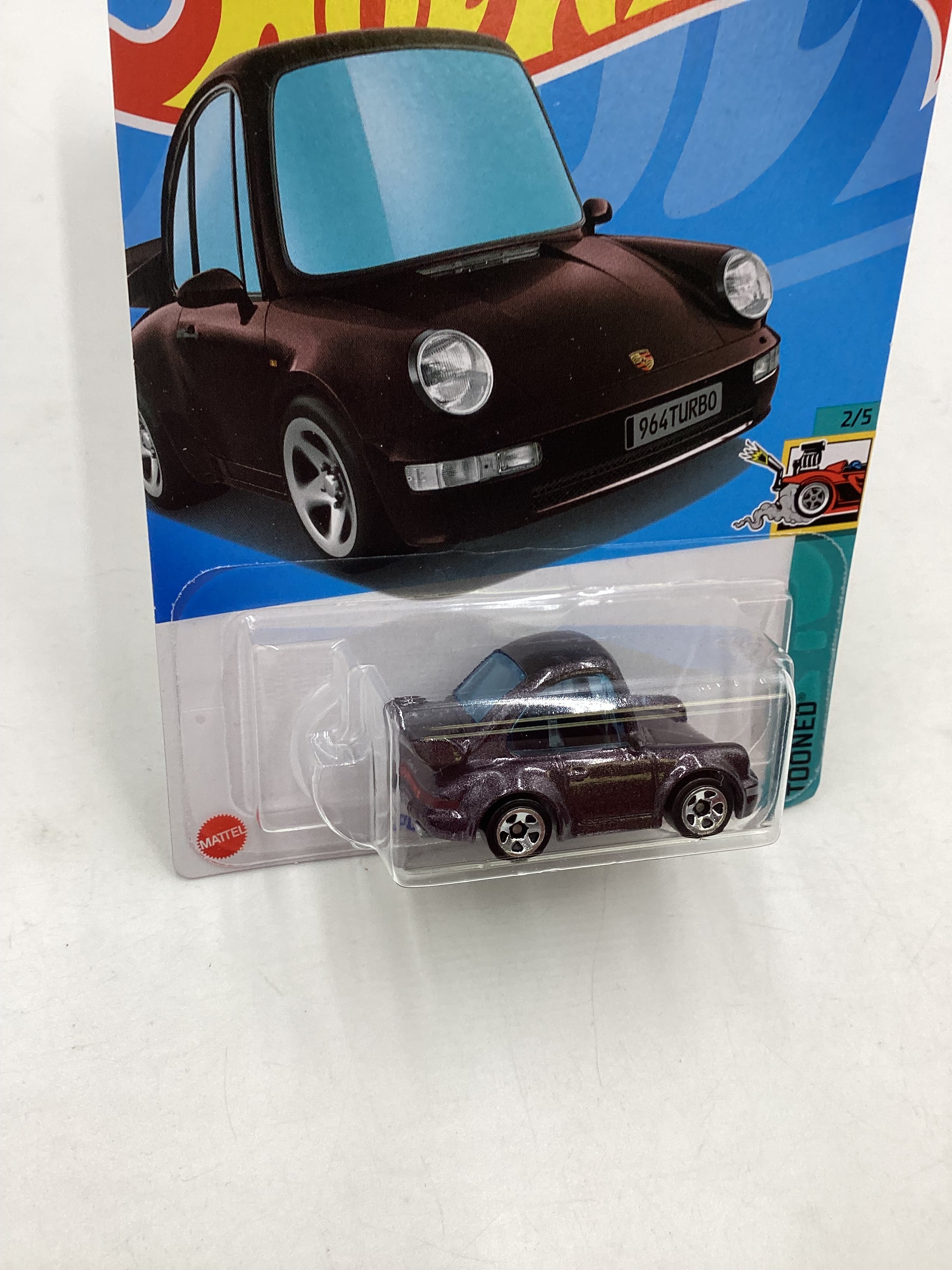 2024 Hot Wheels Tooned #199 Porsche 911 Turbo 3.6 (964) Brown 101B