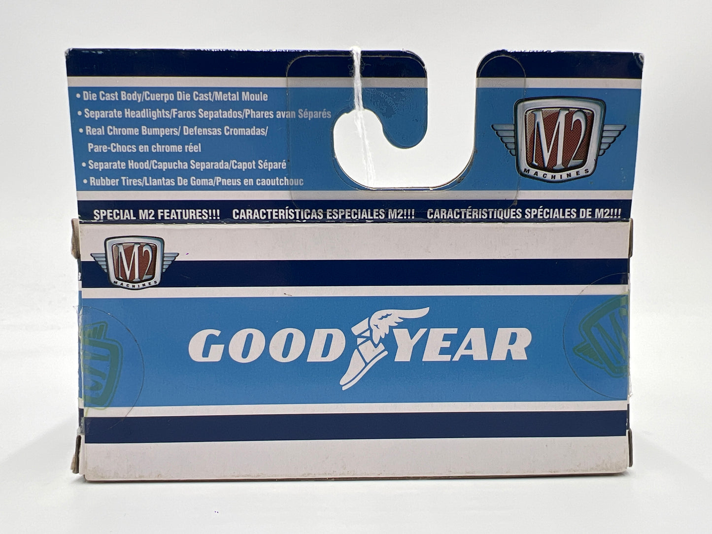 M2 Machines Walmart Exclusive Goodyear 1965 Ford Econoline Delivery Van White/Blue WMTS09