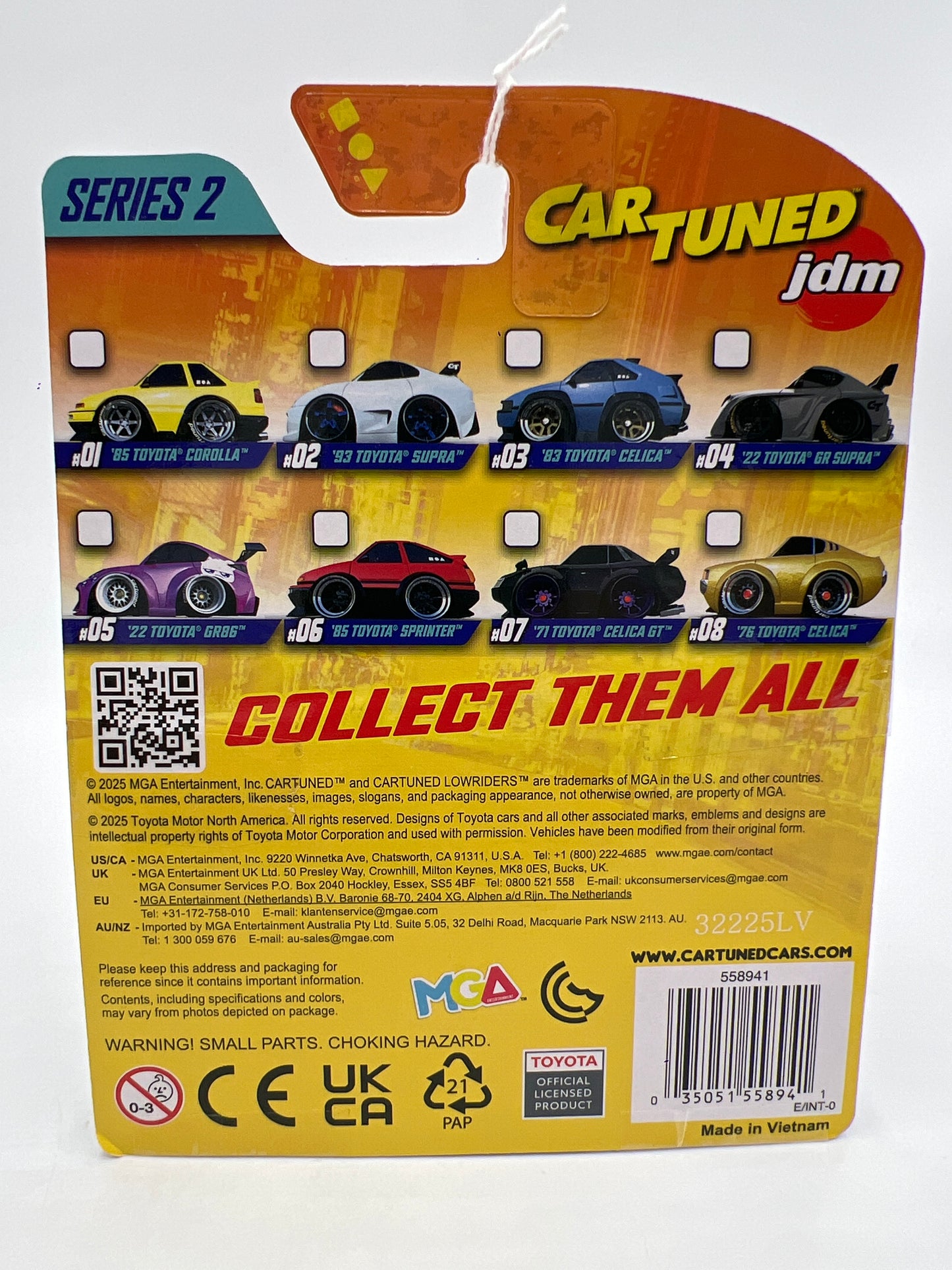 2025 MGA Car Tuned JDM Series 2 #5 22 Toyota GR86 Pink 178N