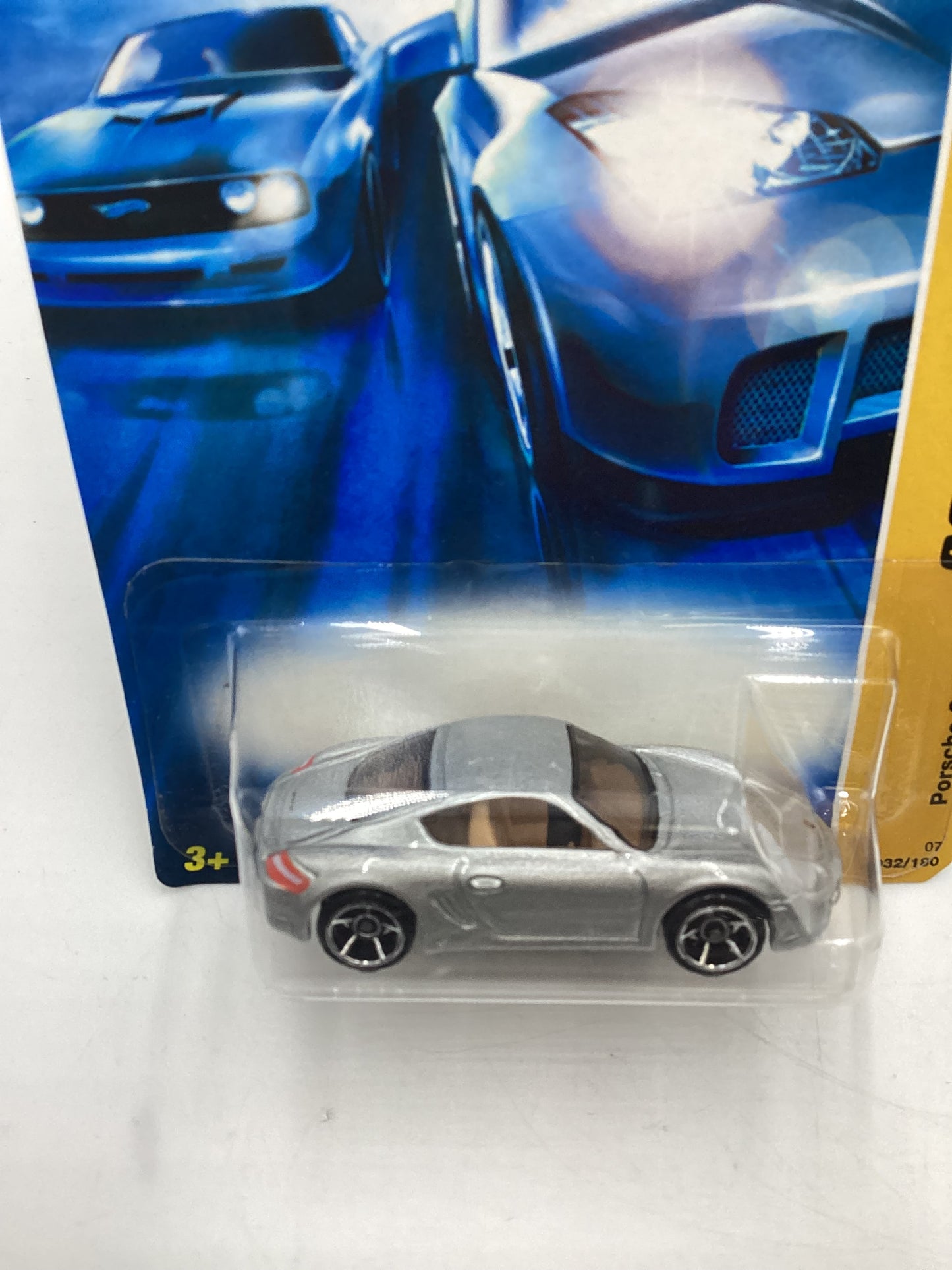 2007 Hot Wheels New Models #32 Porsche Cayman S Silver (Tan Interior) 98B