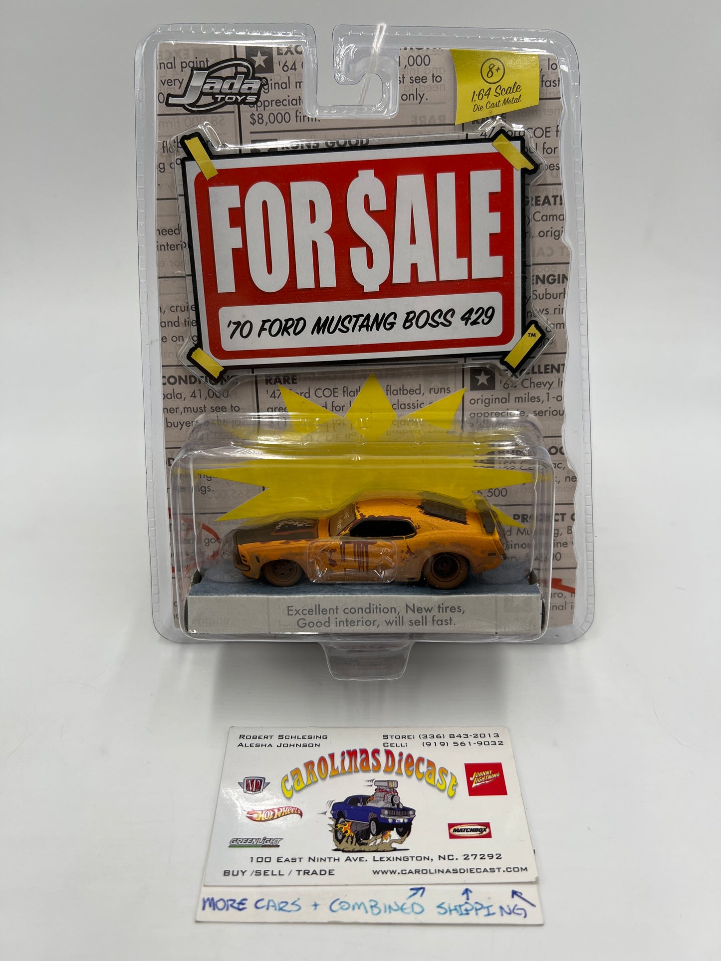 Jada 1/64 For Sale Series 70 Ford Mustang Boss 429 183G