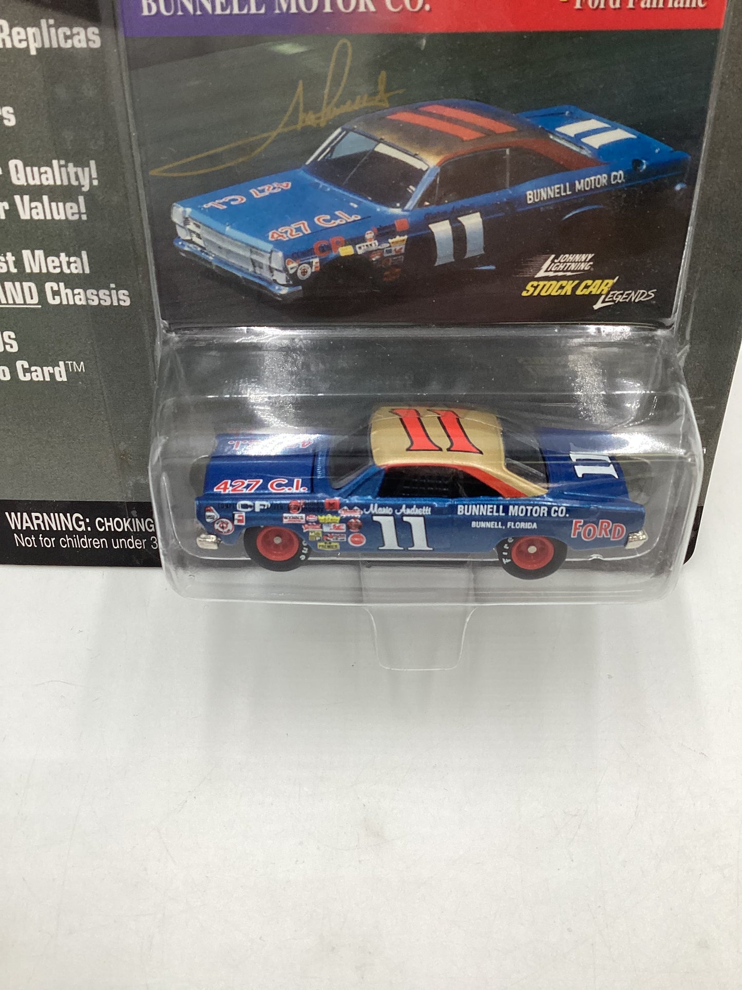 Johnny lightning Stock Car Legends #11 Mario Andretti 1967 Ford Fairlane 186B