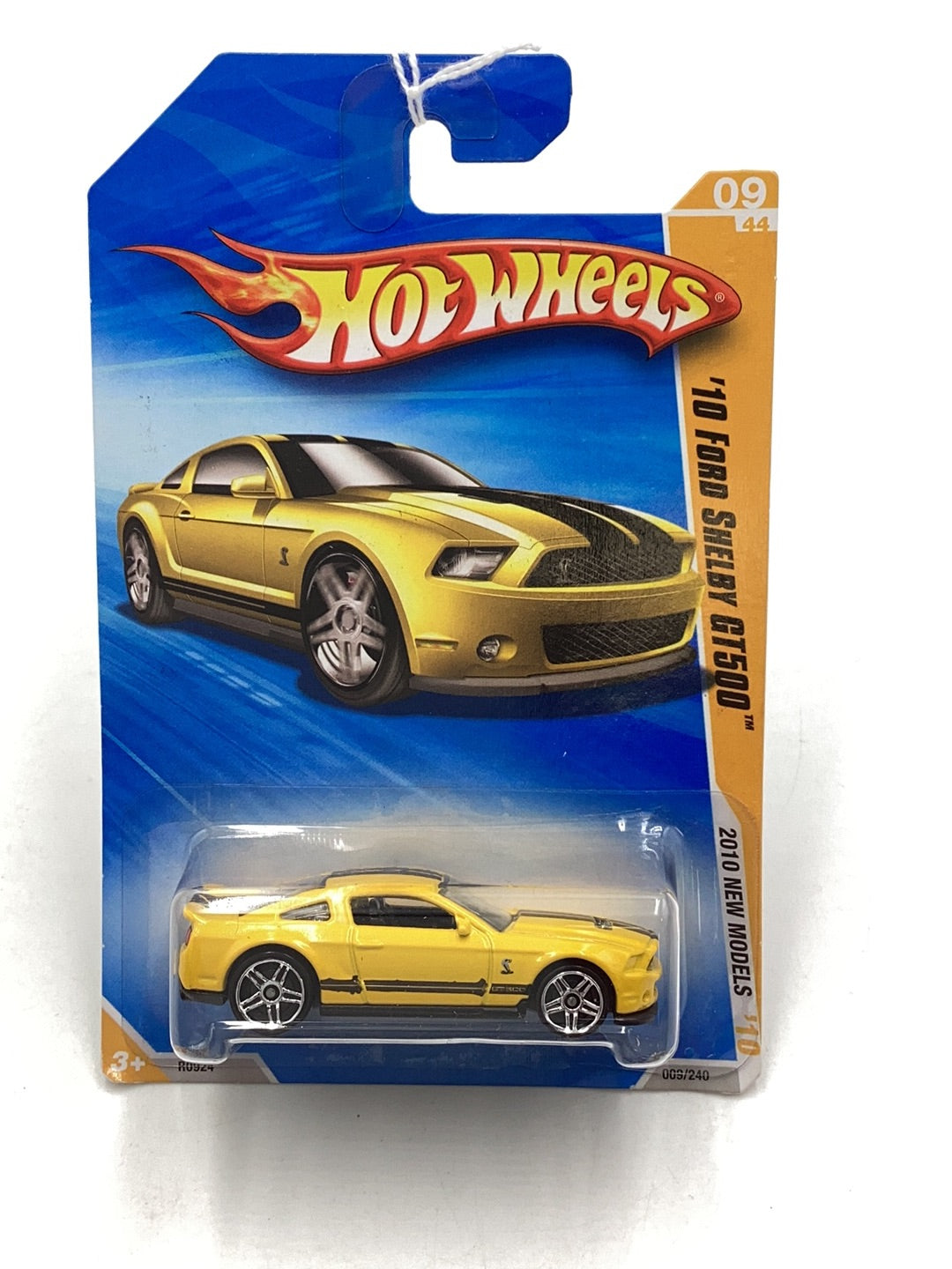 2010 Hot wheels #9 10 Ford Shelby GT500 yellow 24F