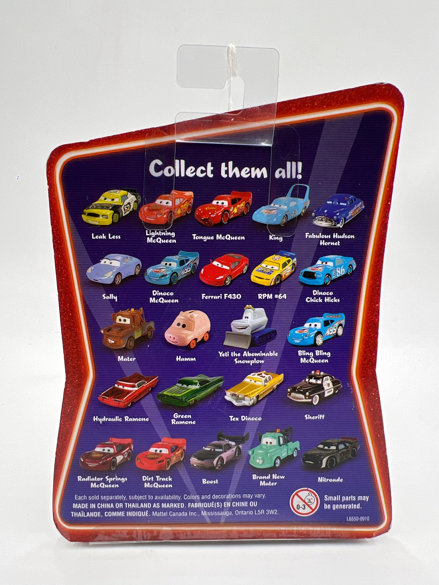 Disney Pixar Cars Supercharged Bug Mouth McQueen Red 137E