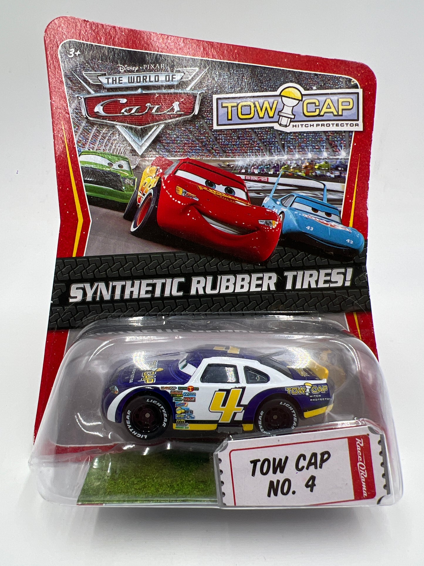 Disney Pixar The World Of Cars Rubber Tires Tow Cap No 4 137A