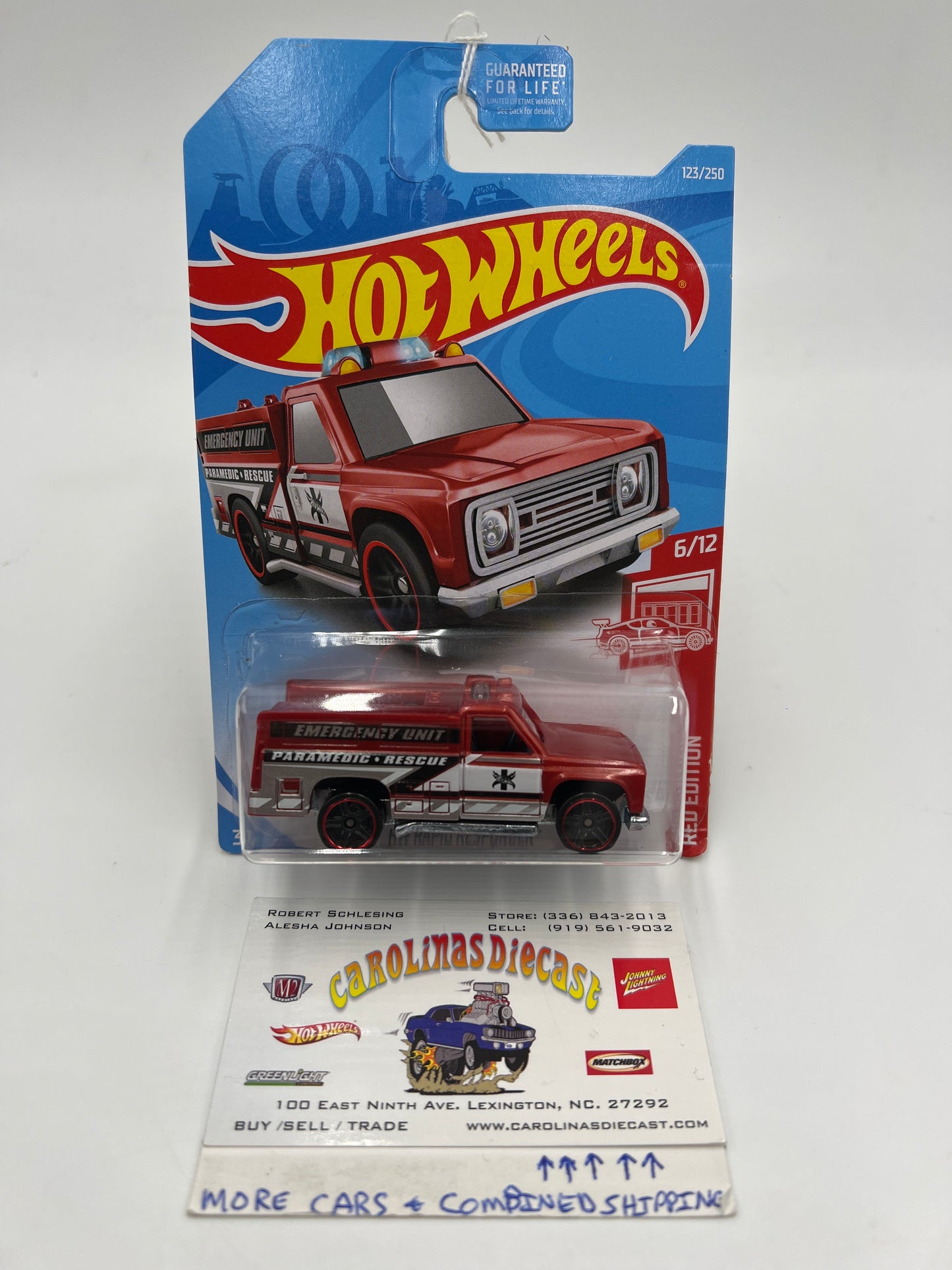 2019 Hot Wheels Target Exclusive Red Edition #123 Rapid Responder Red 148G