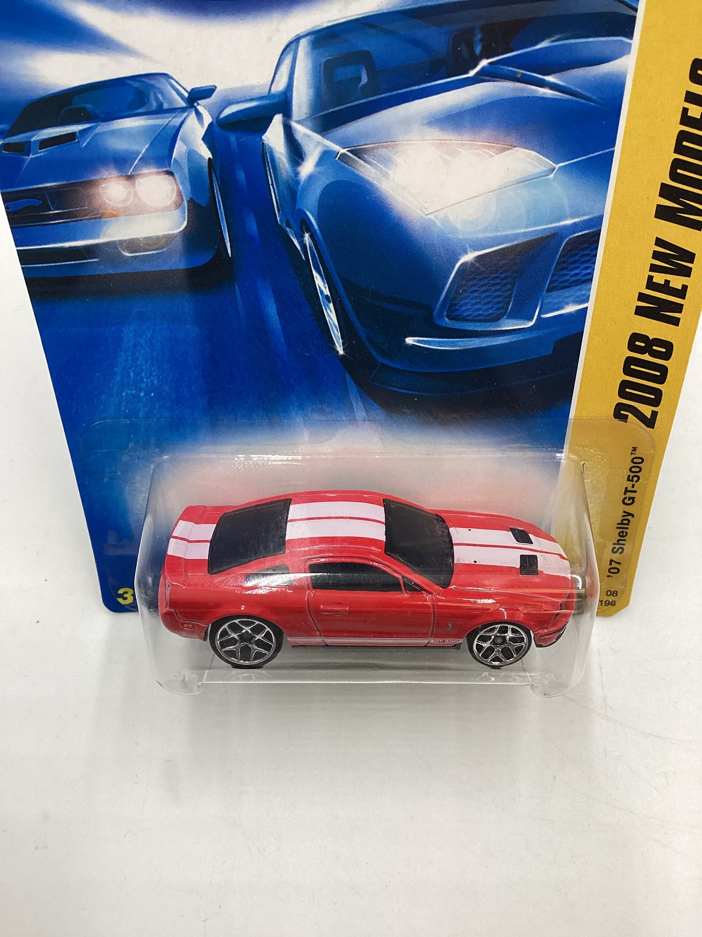 2008 Hot Wheels New Models #1 07 Shelby GT-500 Red 24H