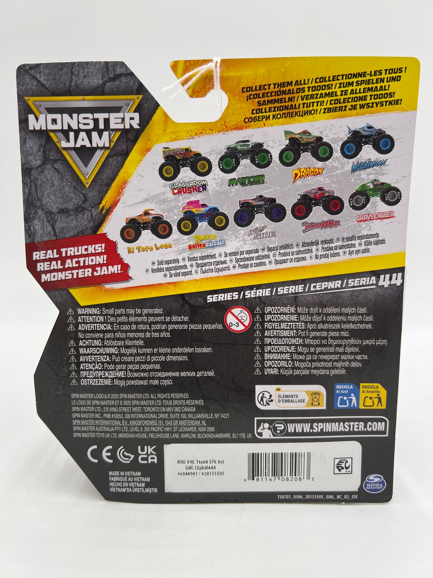 2025 Monster Jam Series 44 Arena Favorites Ringling Bailey Circuit 128A