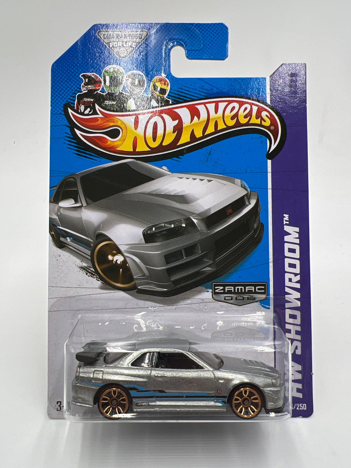 2013 Hot Wheels Walmart Exclusive Zamac 006 #158 Nissan Skyline GT-R R34 W/Protector