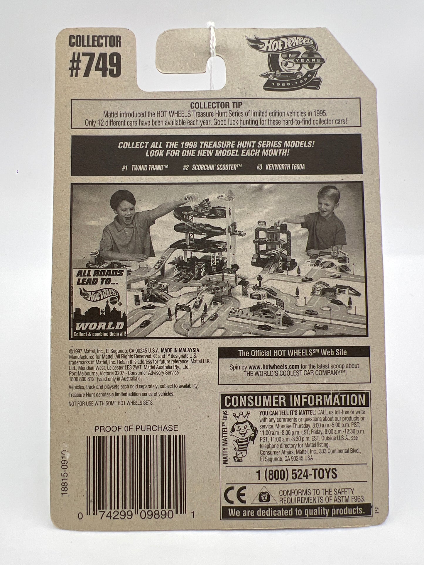 1998 Hot Wheels Treasure Hunt #749 Twang Thang