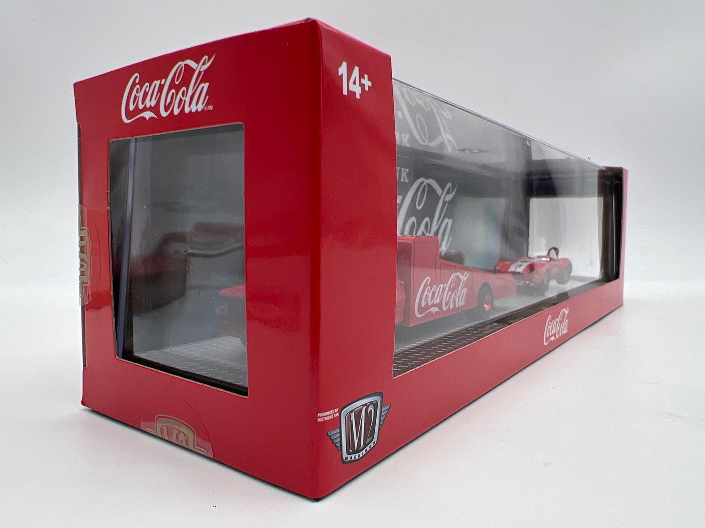 M2 Machines Haulers TW45 CHASE Coca Cola 1969 Ford F-350 & 1965 Shelby 427 Cobra