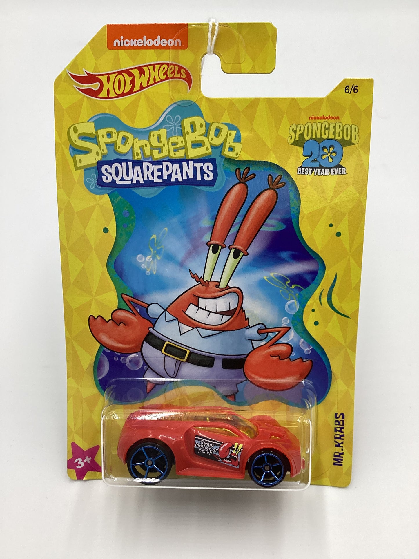 Hot Wheels Spongebob 20 Best Year Ever Set #6 Ultra Rage Red Mr Krabs