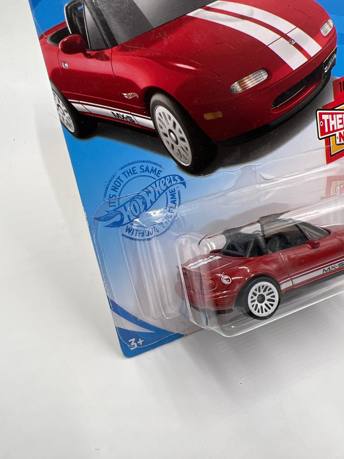 2021 Hot Wheels Treasure Hunt Then And Now #190 91 Mazda MX-5 Miata Red Bad J-Hook 277C