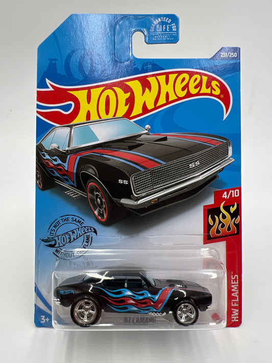 Hot Wheels 67 Camaro Kroger Exclusive Black Wheel Swap Custom On Card W/Protector SR