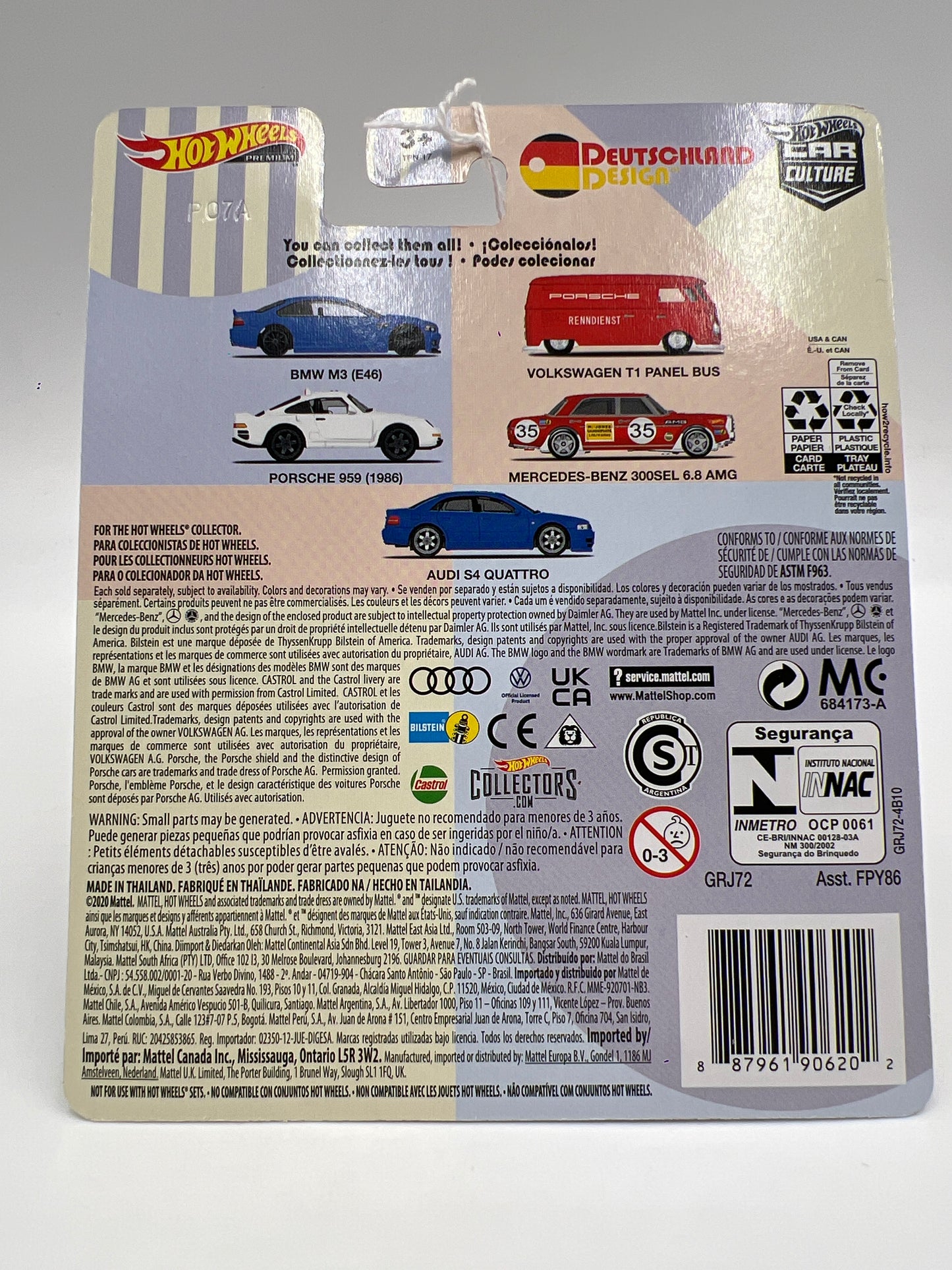 Hot Wheels Premium Deutschland Design #1 BMW M3 E46 Blue 255E