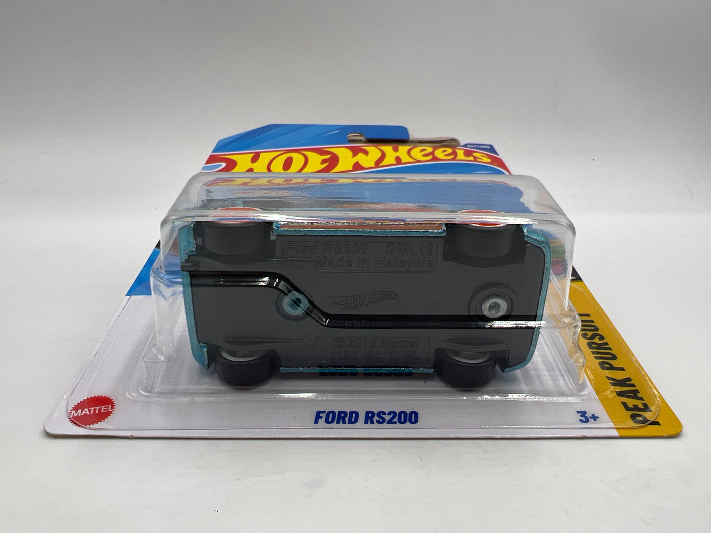 2025 Hot Wheels Super Treasure Hunt #247 Ford RS200 Gulf Blue W/Protector Intl Card