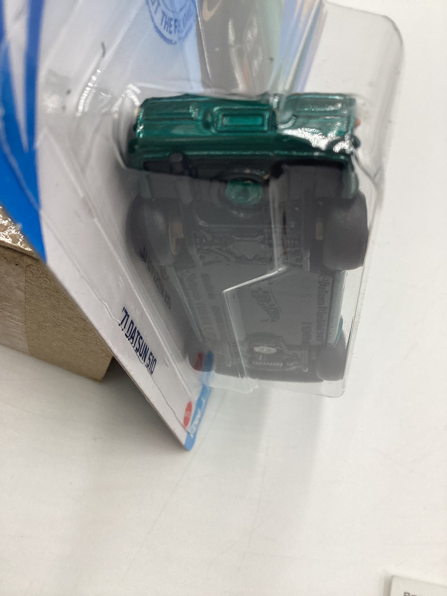 2021 Hot Wheels Super Treasure Hunt #162 71 Datsun 510 Dark Green Variation W/Protector See Pics Back Tire