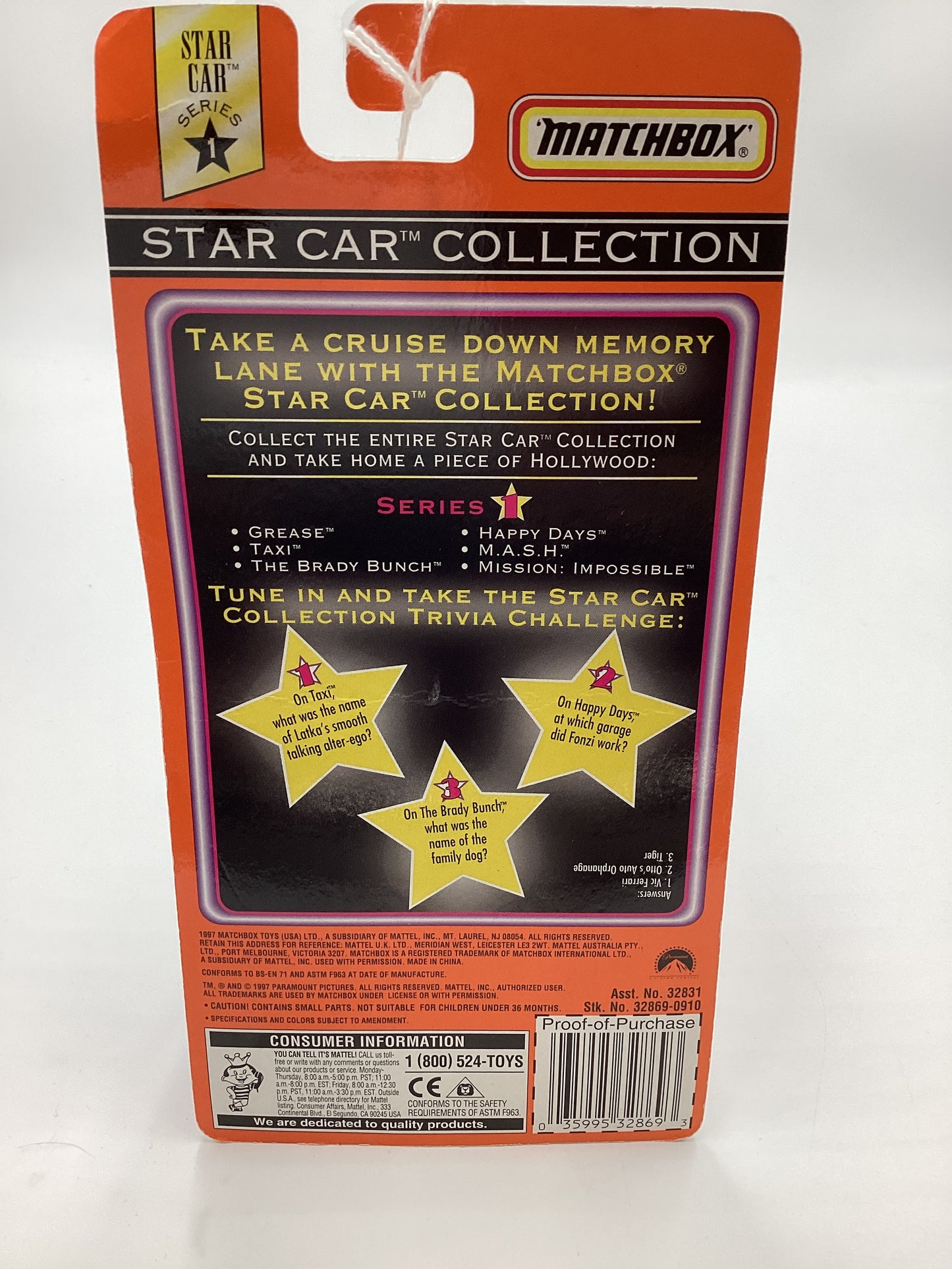 1997 Matchbox Star Car Collection Grease Greased Lightning White 208H