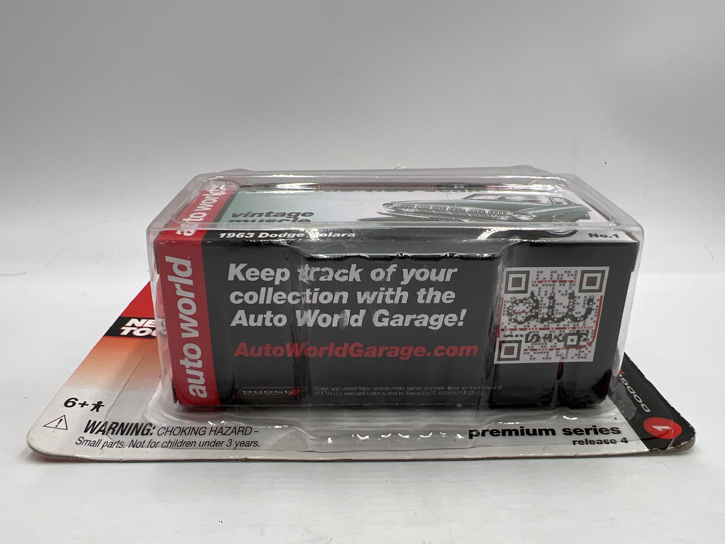 Auto World Ultra Red Chase Vintage Muscle Release 4 #1 1963 Dodge Polara Red Bad Card