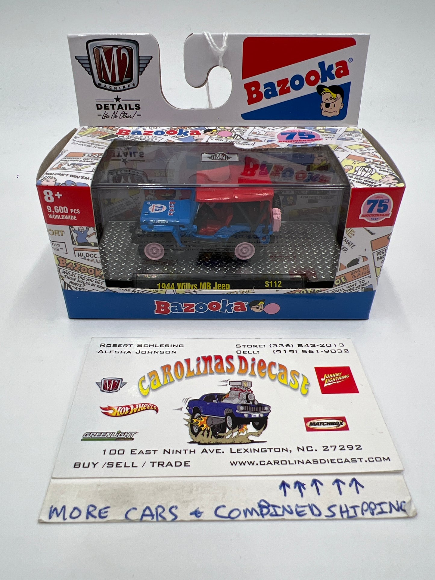 M2 Machines Bazooka 75th Anniversary 1944 Willys MB Jeep S112